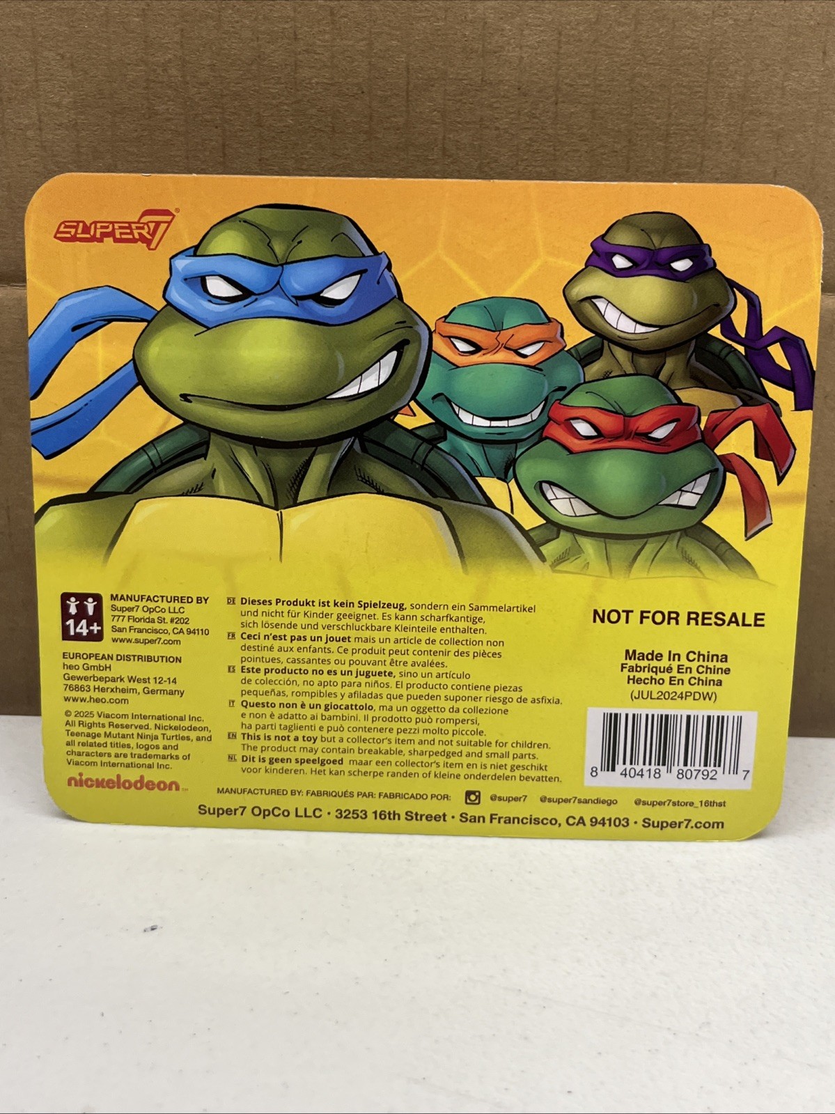 Super7 2003 TMNT Ultimates Heads super Pack MOC teenage mutant ninja turtles