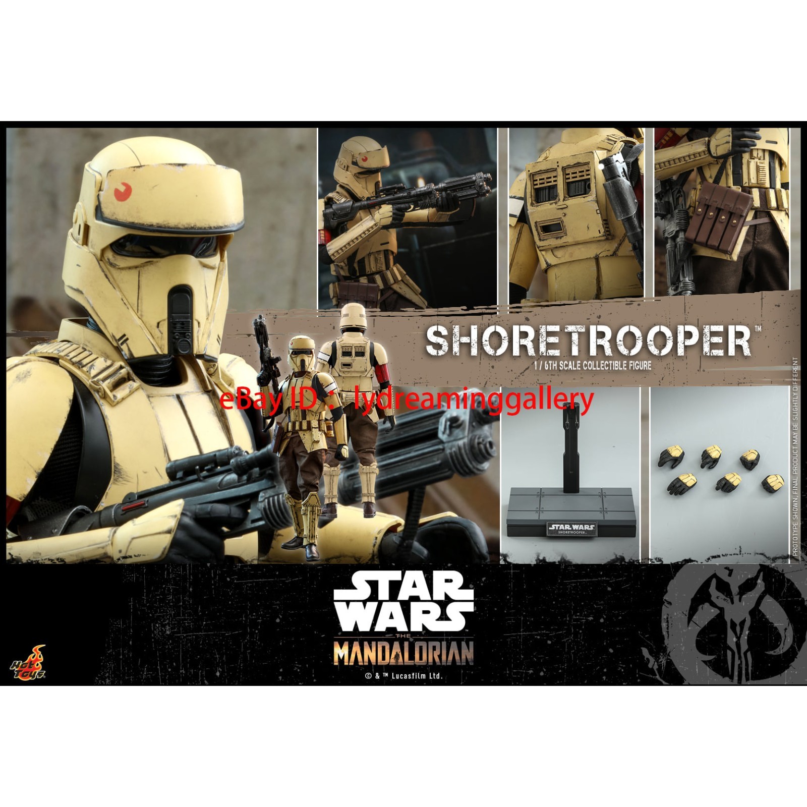 Hot Toys TMS069 Star Wars Mandalorian Shoretrooper 1/6 Action Figure Ltd Edition