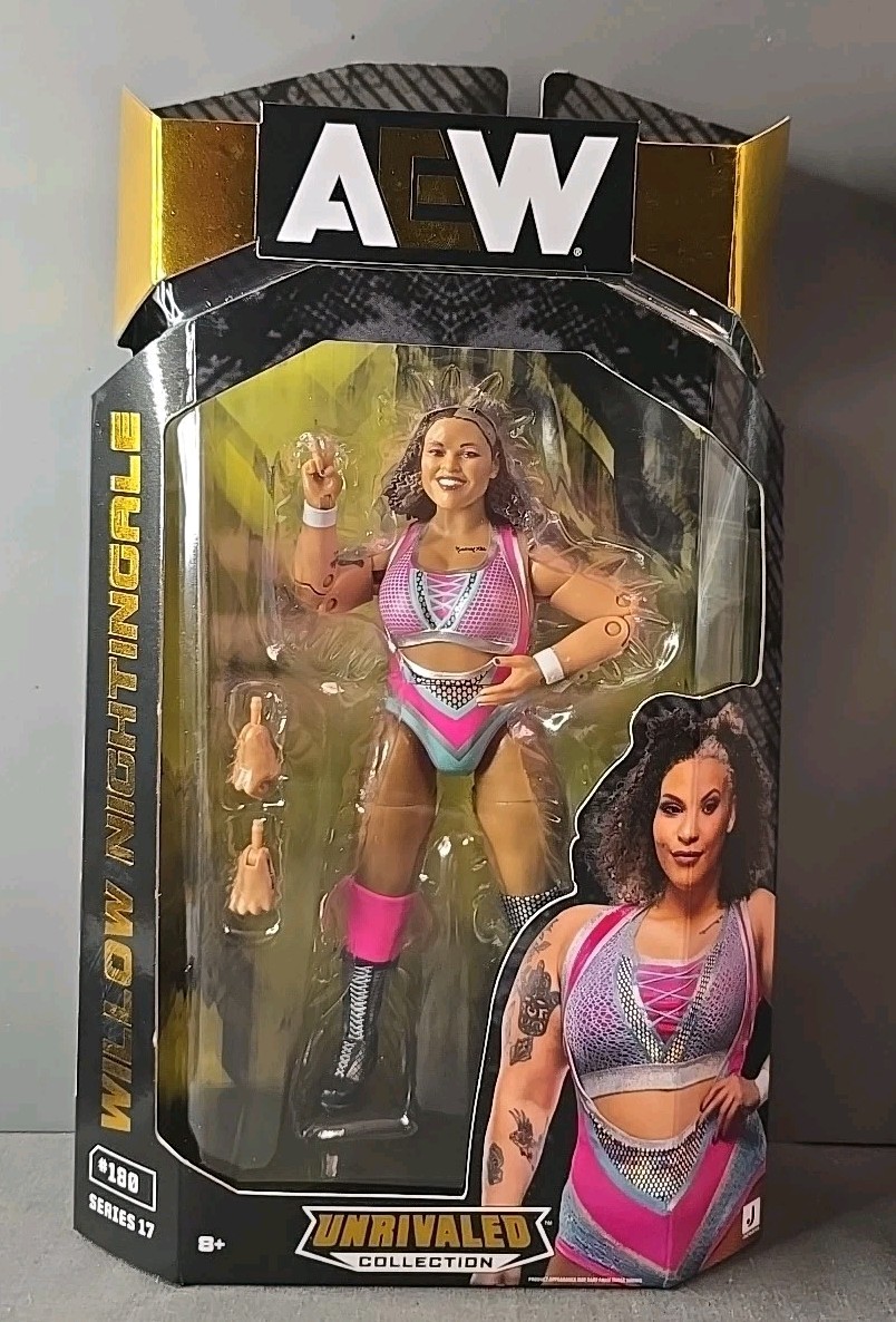 AEW Unrivaled Series 17 #180 WILLOW NIGHTINGALE 6&Prime; Wrestling Figure NEW