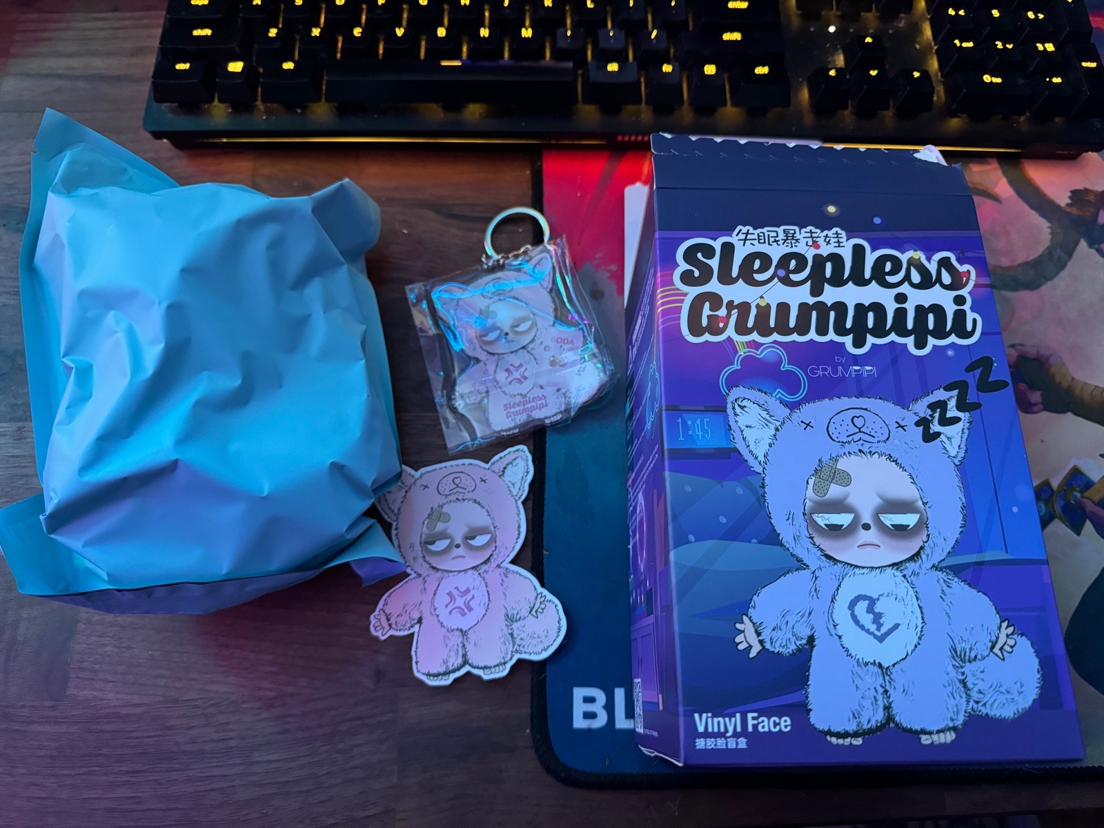 Grumpipi Sleepless Grumpipi Plush Series Confirmed QIQI Box Figure Toys Gift