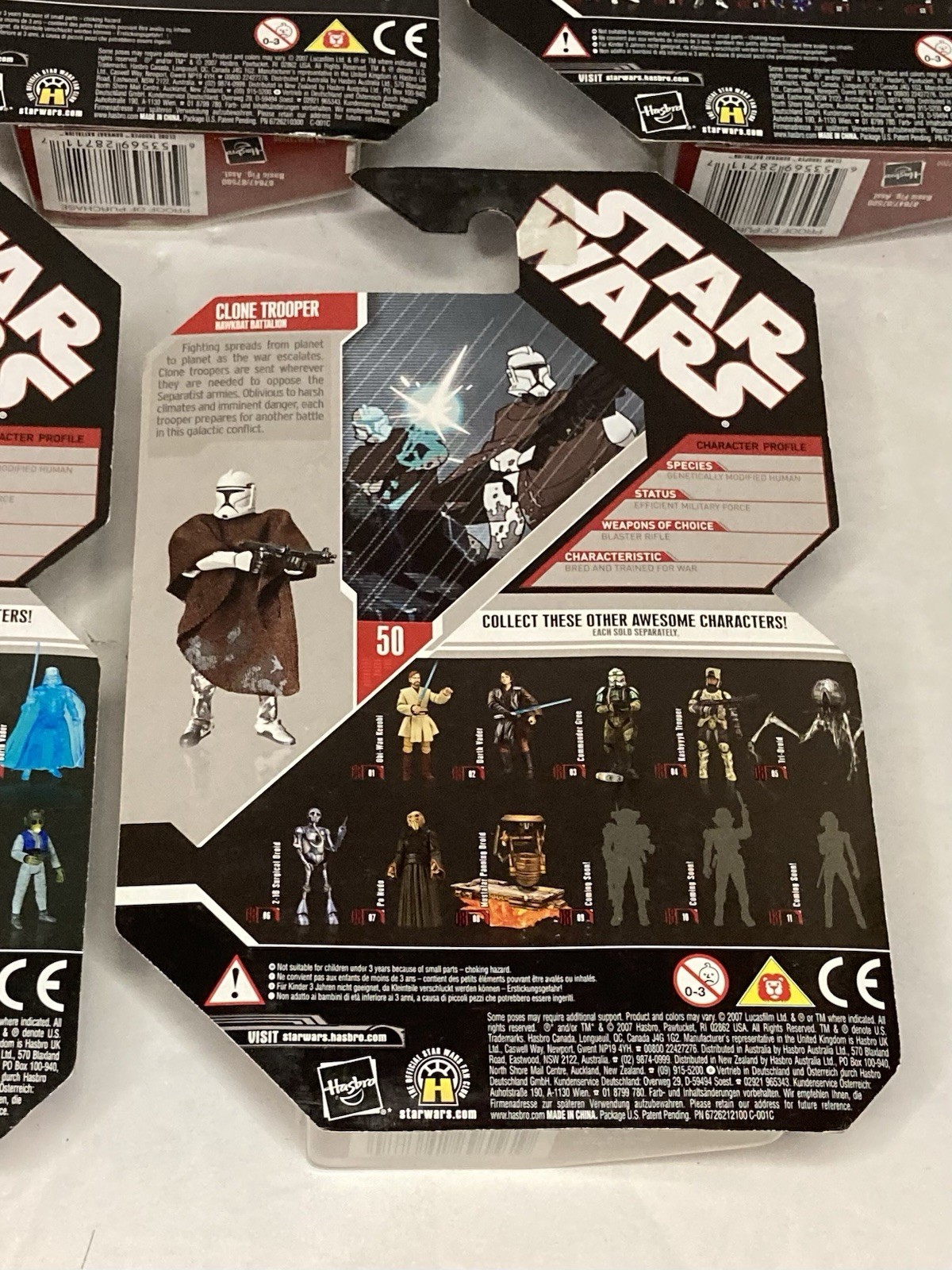 Star Wars 30th Anniversary Clone Trooper Hawkbat Battalion #50 Poncho 2007 New