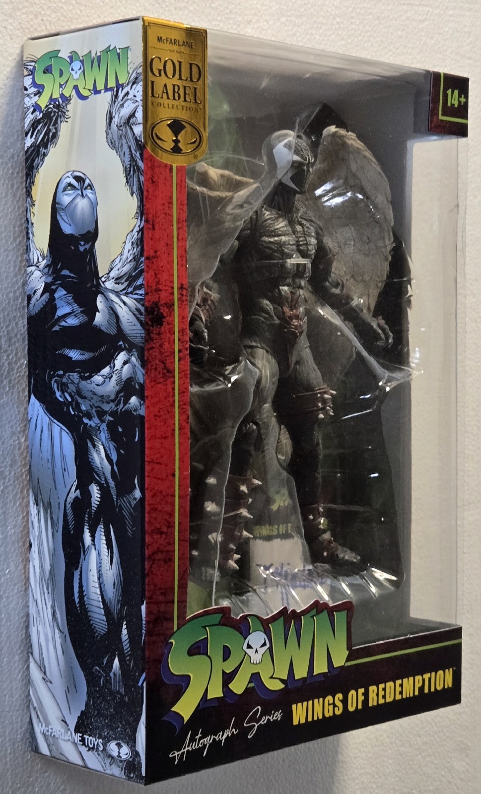 McFarlane Spawn Wings of Redemption Gold Label Autograph Series 7&Prime; Figure Signed