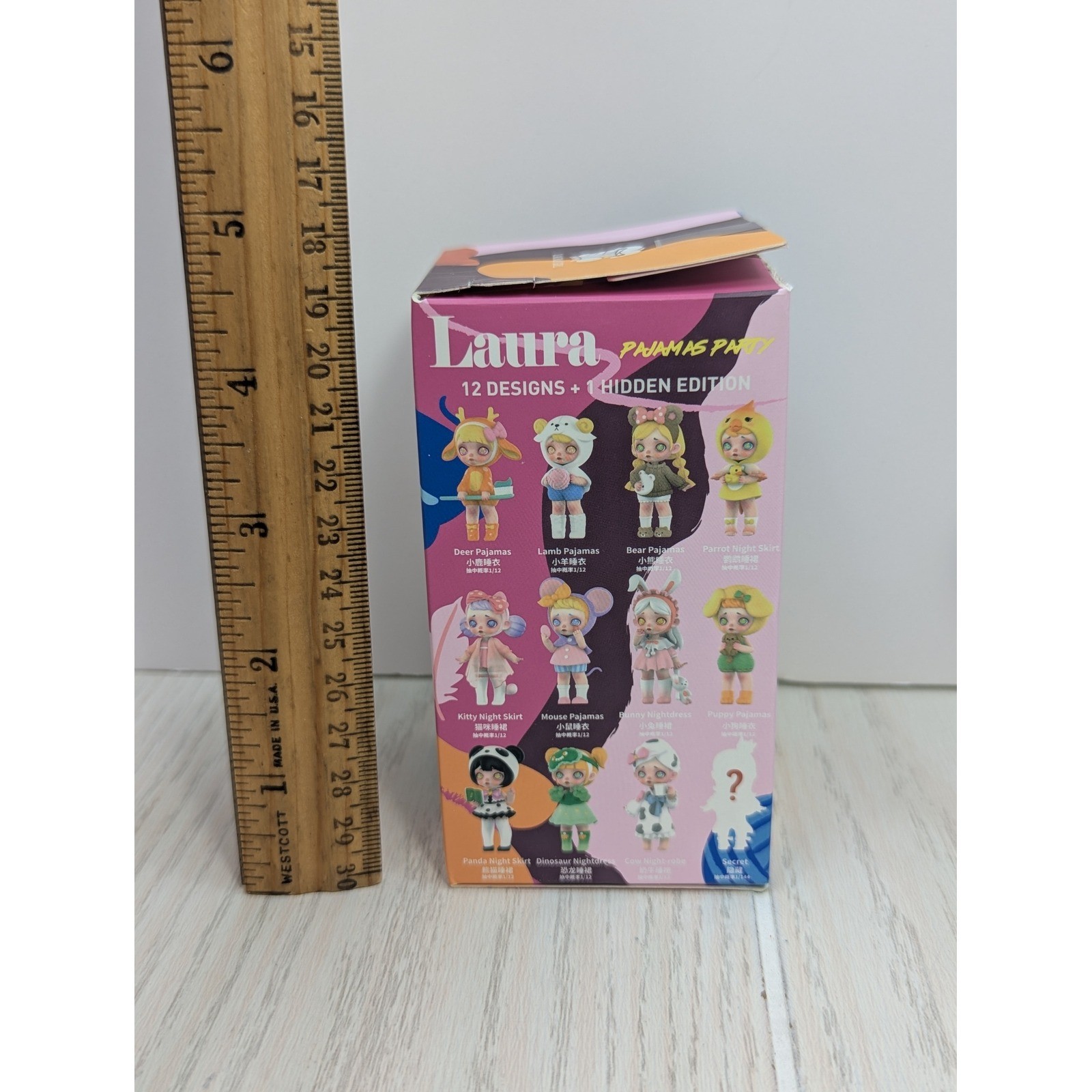 ToyCity Laura Pajama Party Mouse Pajamas Figure Purple Pink Blind Box Toy