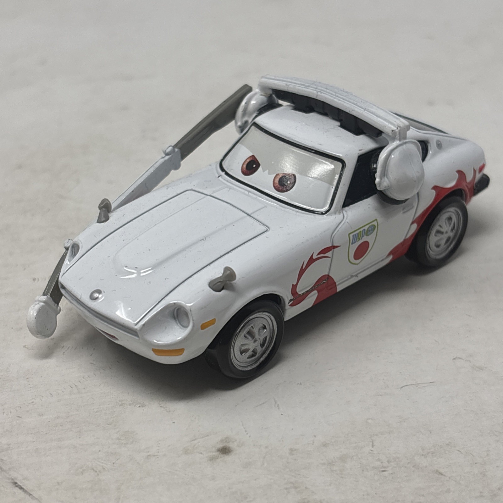 RARE Disney Pixar Cars 2 Mach Matsuo Shu Todoroki Crew Chief WGP Mattel. Read