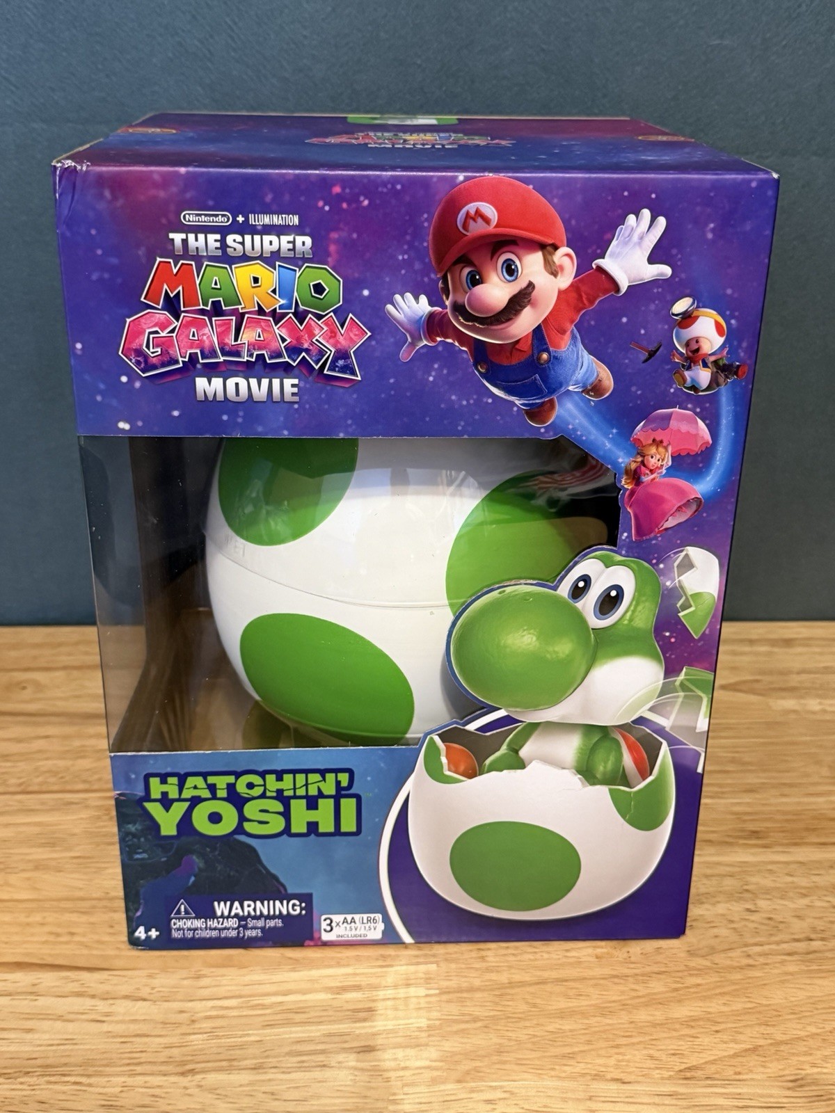 Hatchin&rsquo; Yoshi – The Super Mario Galaxy Movie Interactive Figure – Brand New