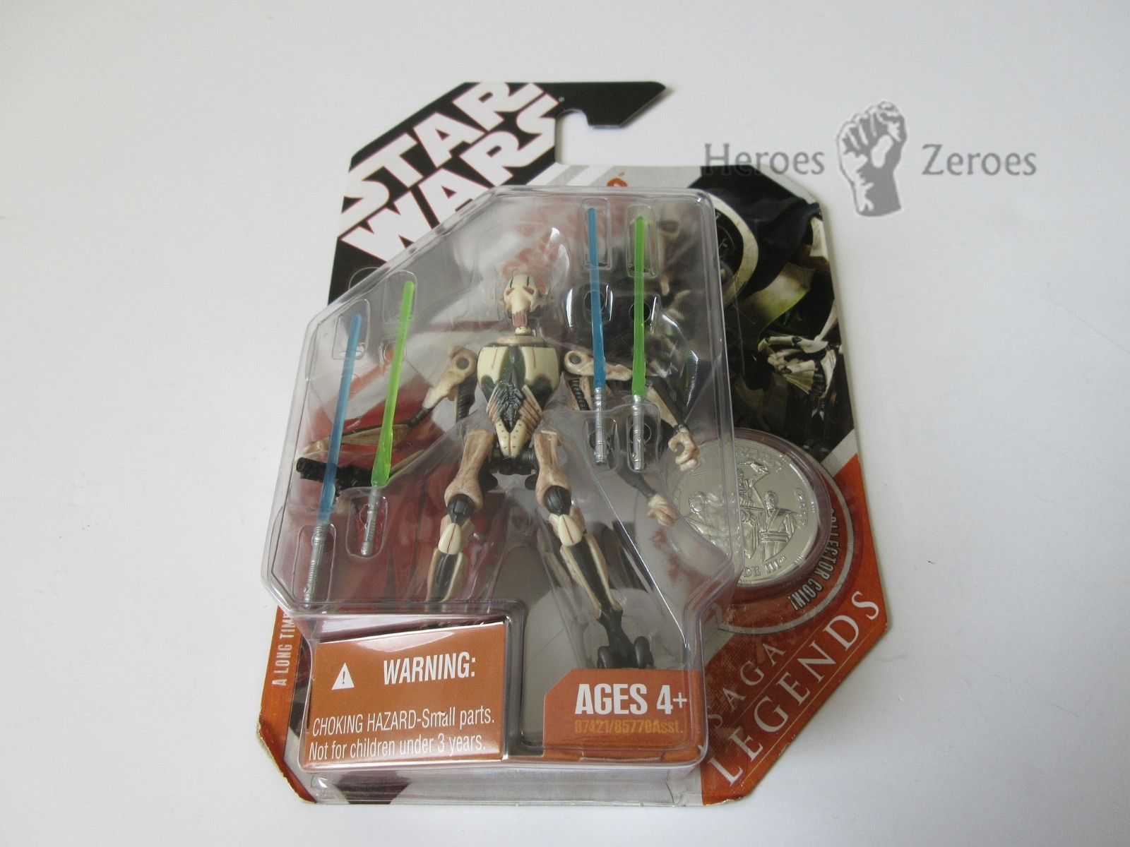 Star Wars 30th Saga Legends GENERAL GRIEVOUS Action Figure Coin Sealed NIB 2007