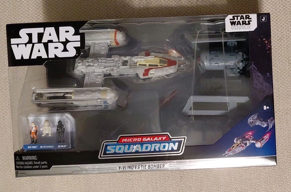 Star Wars Micro Galaxy Squadron Y-Wing vs Tie Bomber Red Jammer Dex Tiree R5-T3