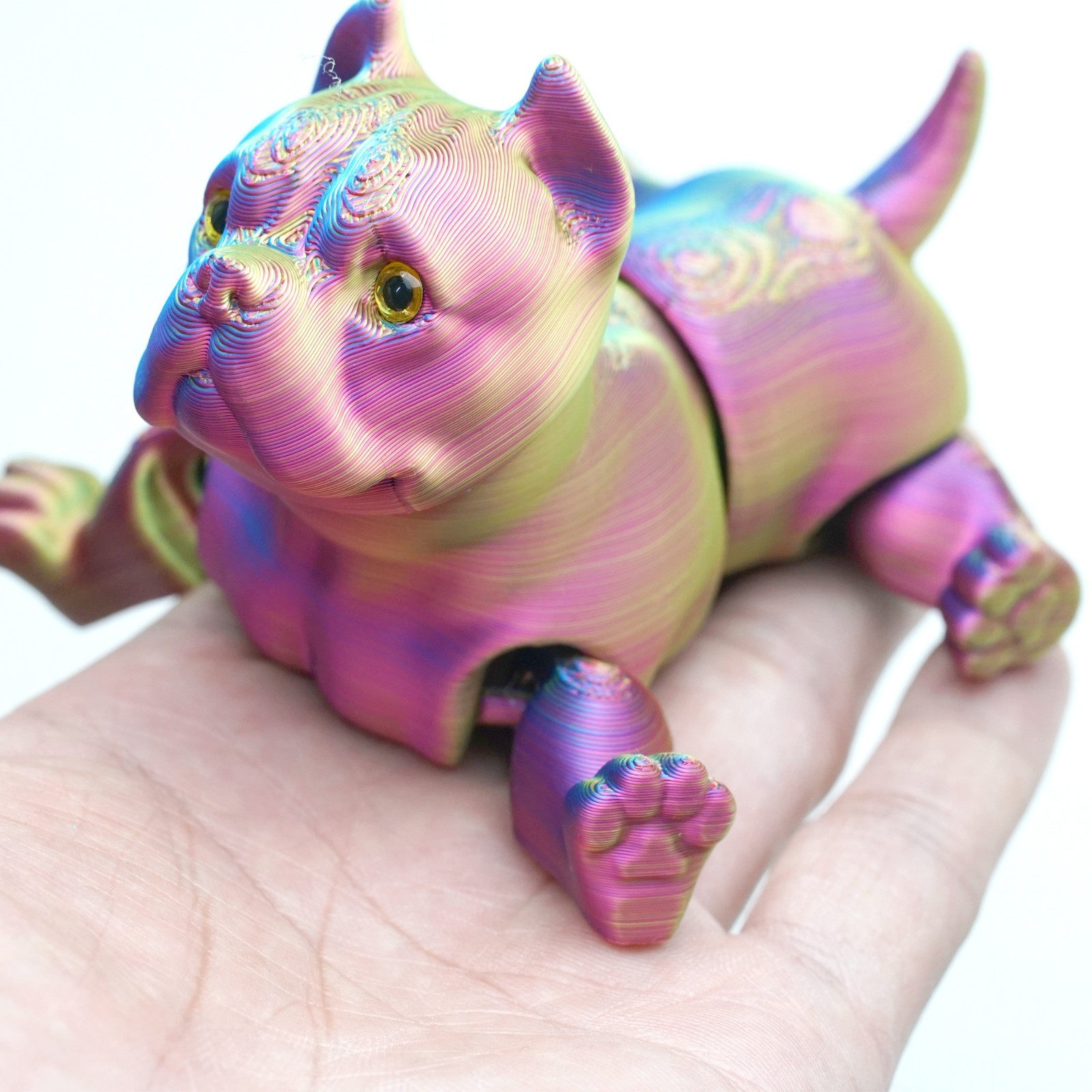 3.74inch 3D Printed Dog Model,Articulated Animals figure,Fidget Toys Home Decor