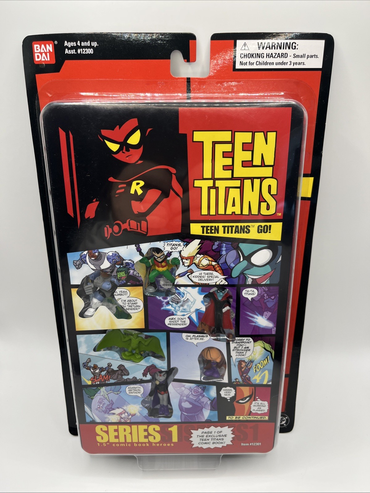Teen Titans Go 1.5-inch Comic Book Heroes Bandai Series 1 2003 Hero Set 1 Mini