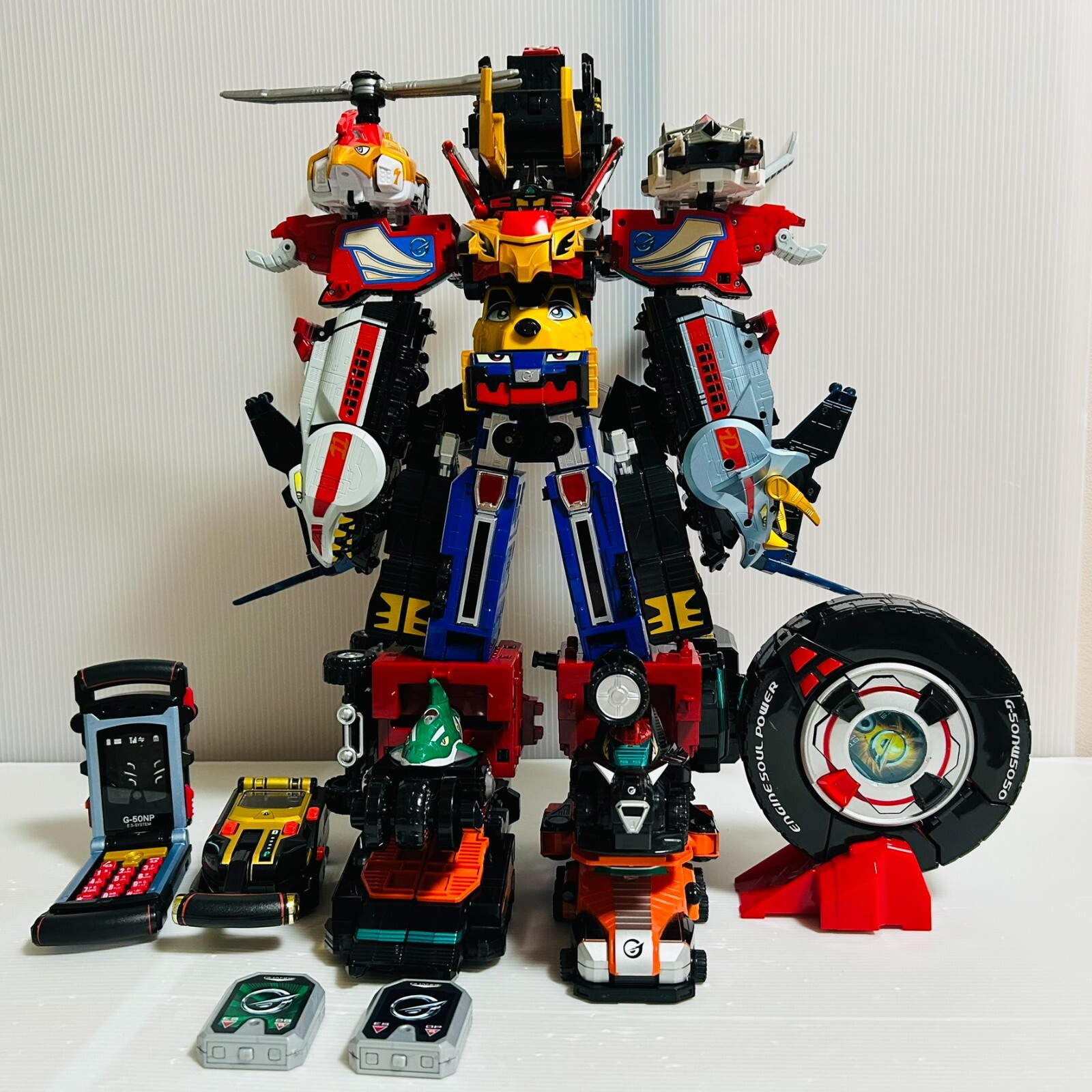 BANDAI Japan DX Megazord Power Rangers RPM Super Sentai Go-Onger Engine Oh G12