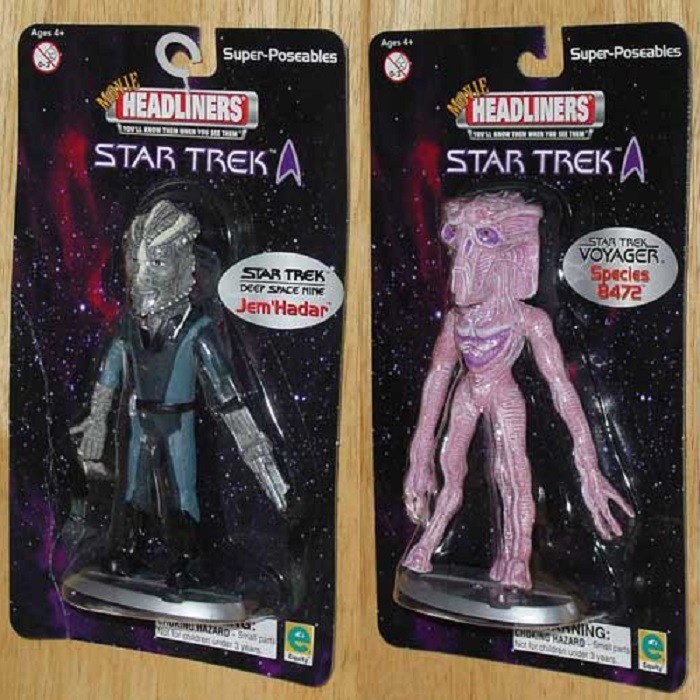 2000 Star Strek Headliners Bendable Jem Hadar, Species 8472 New