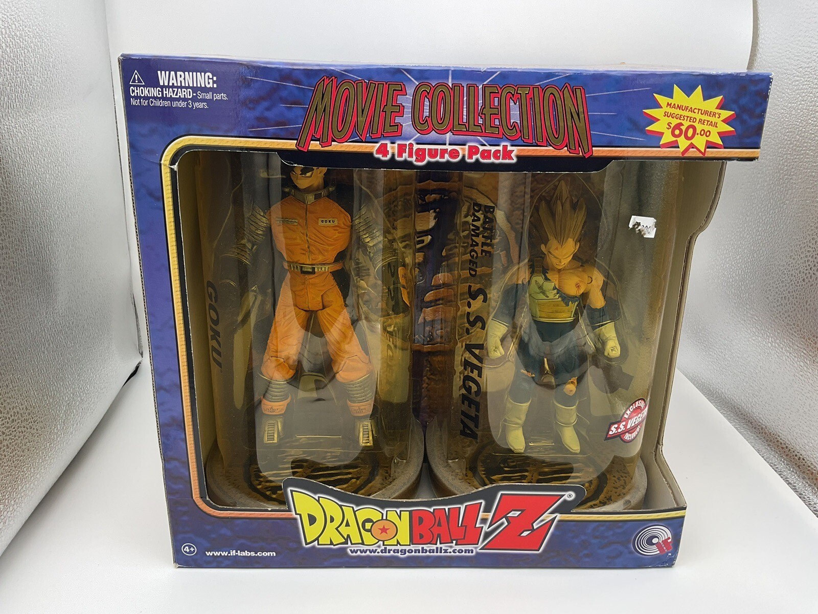 dragon ball z movie collection4 Figure Pack Space Goku,Vegeta,krillin,cooler,