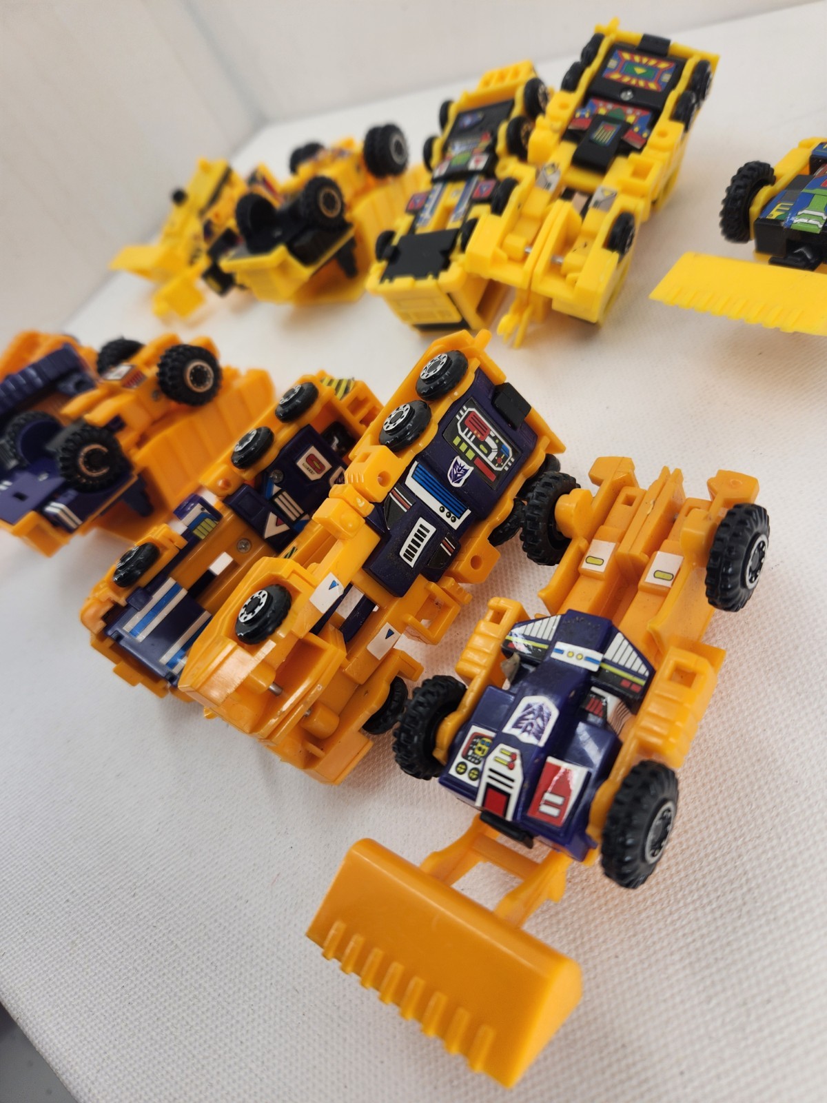 Vintage Transformers G2 Yellow Constructicons 2 Sets Incomplete