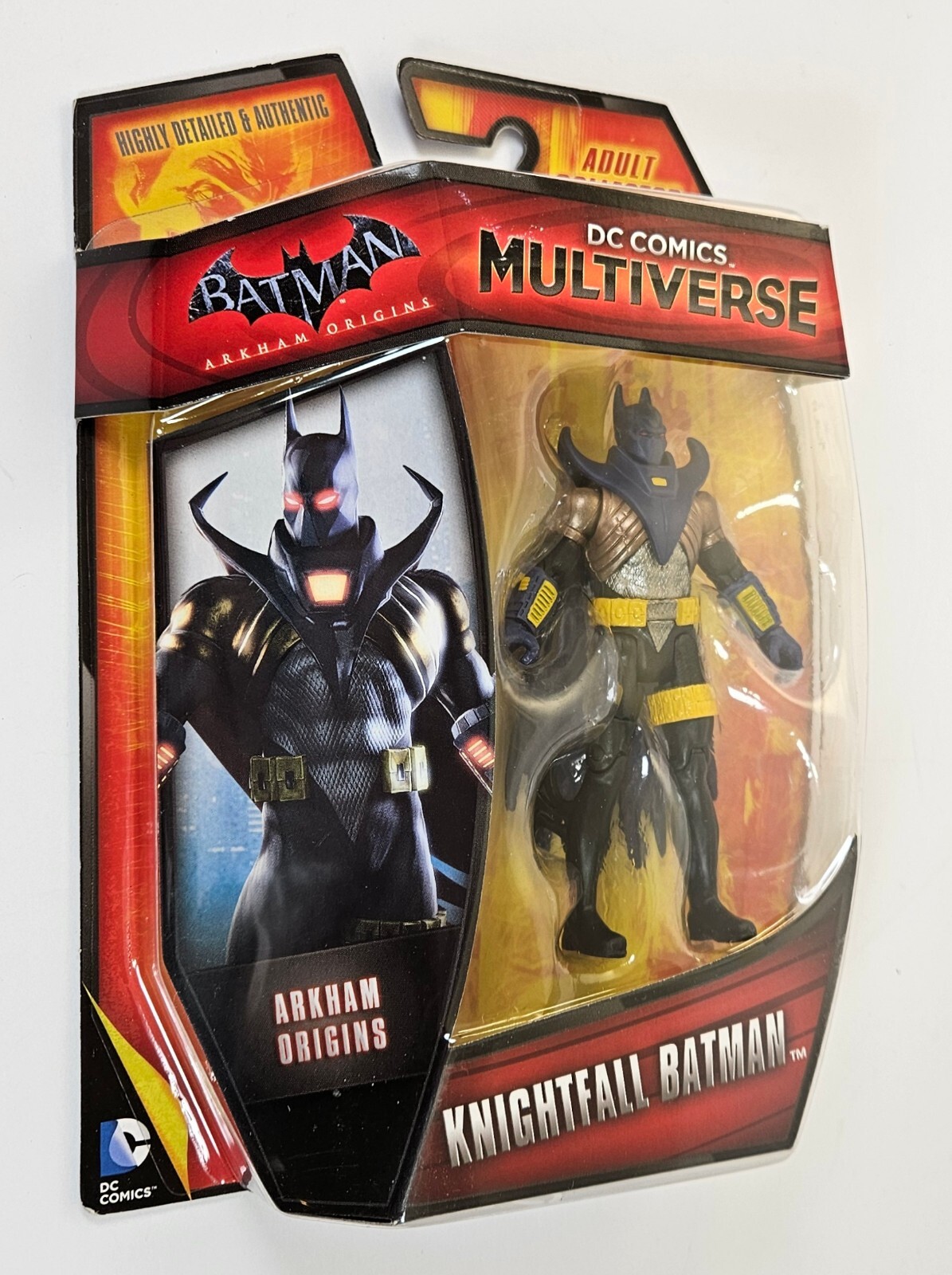 KNIGHTFALL BATMAN MULTIVERSE ACTION FIGURE DC ARKHAM KINIGHT MOSC 4&Prime; MATTEL 2015