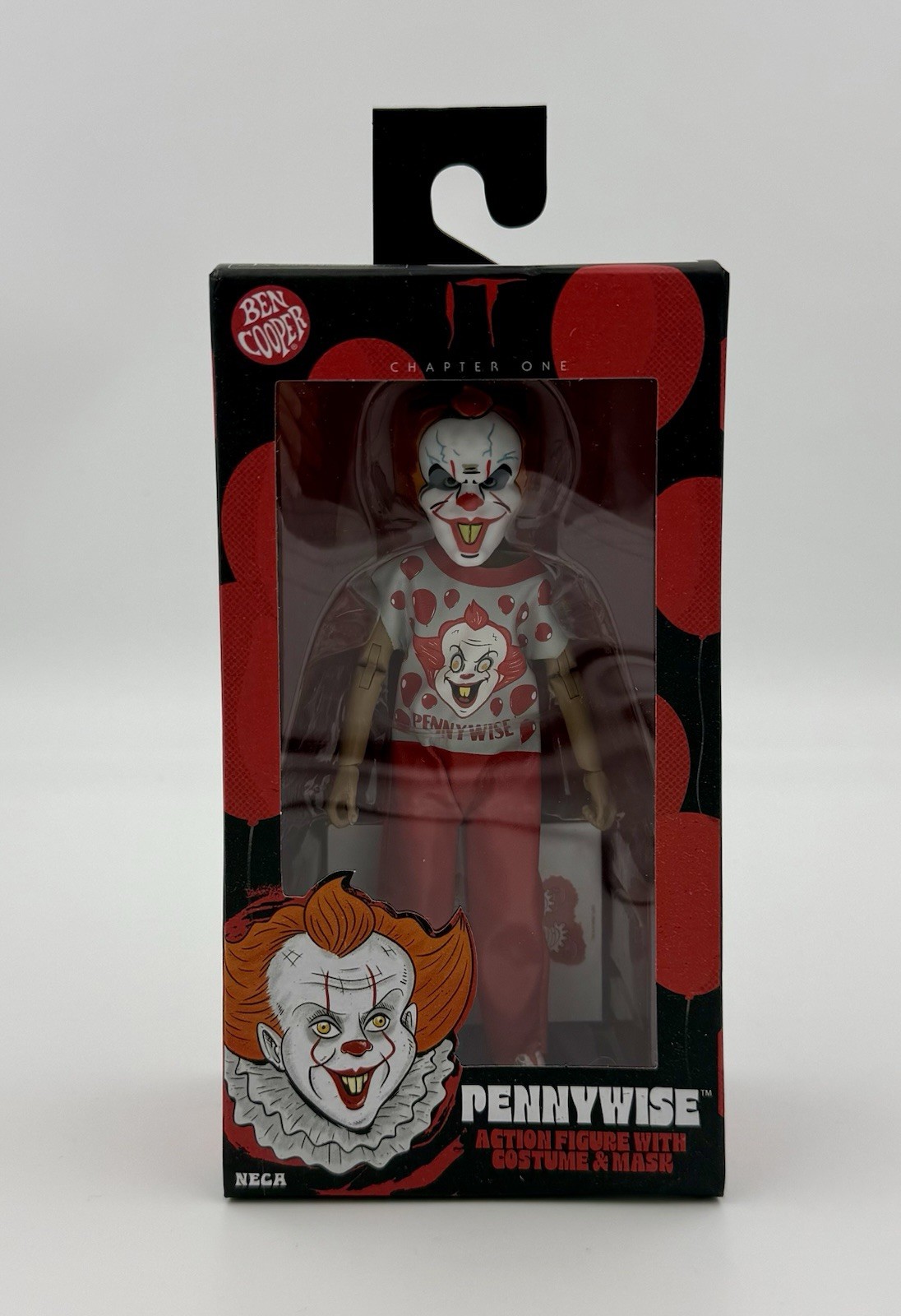 Neca Ben Cooper It Pennywise Halloween Costume Action Figure 5”