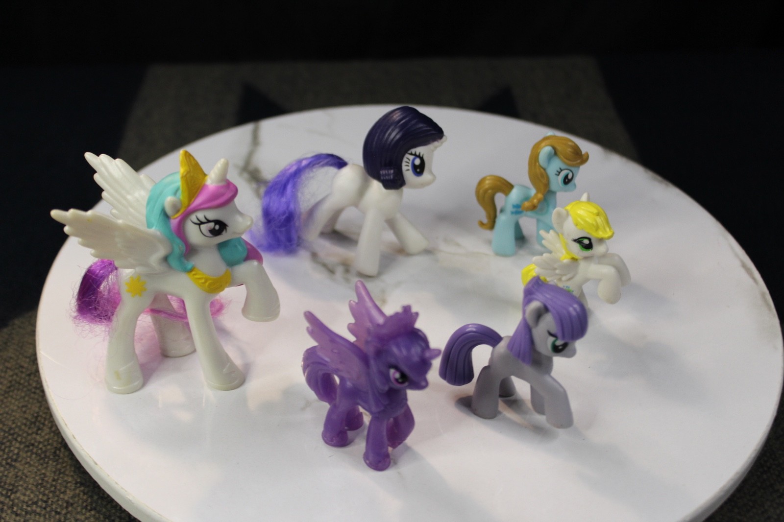 My Little Pony G4 Blind Bag Mini Figures Lot 6 Princess Celestia Luna Rarity