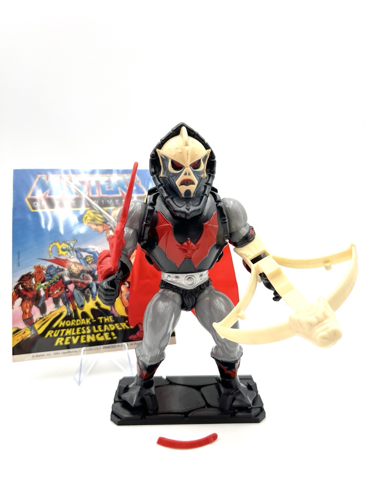 MASTERS OF THE UNIVERSE 1981 HORDAK COMPLETE W/ MINI-COMIC & FREE STAND!
