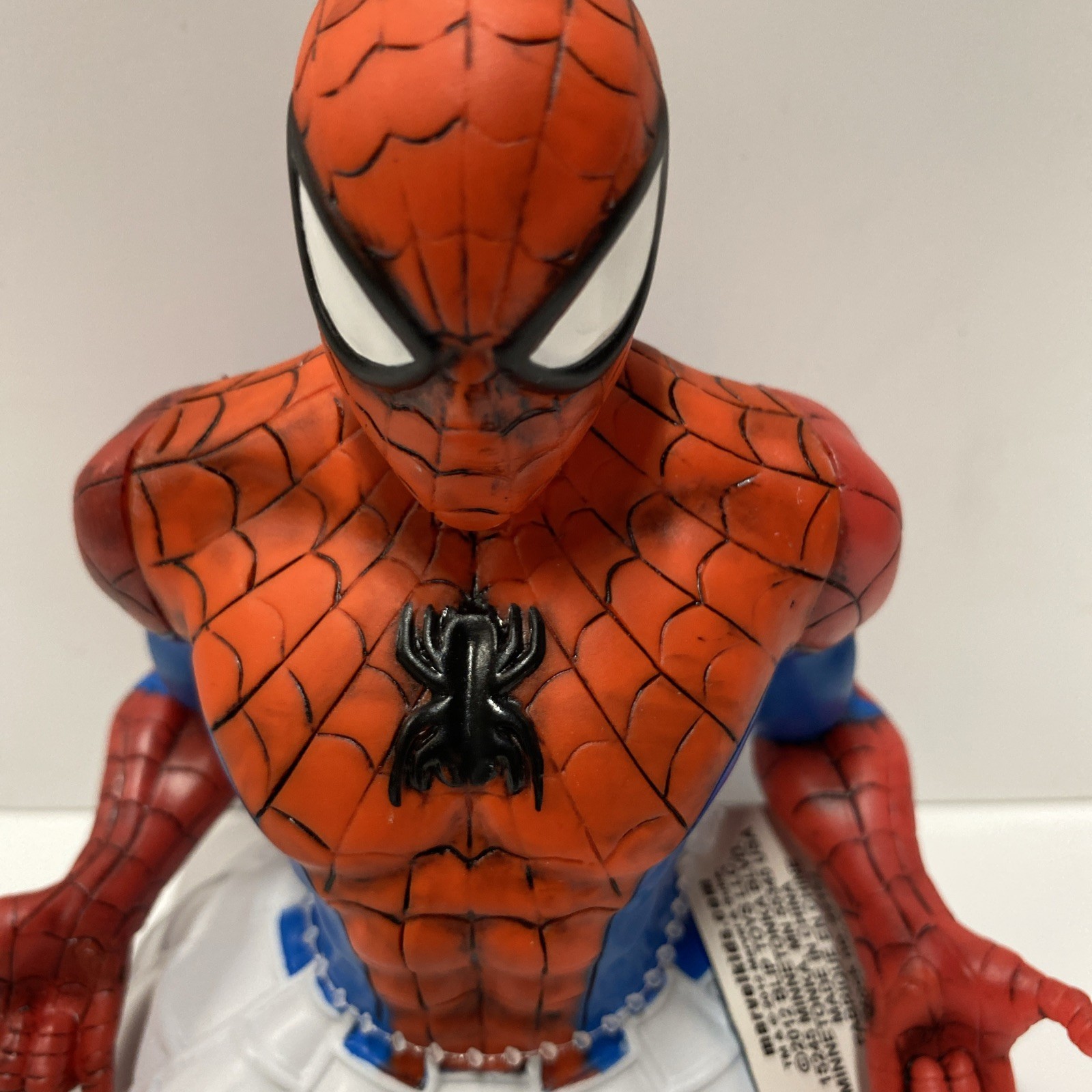 MARVEL AMAZING SPIDER-MAN 2012 Upper Bust COIN BANK 5&Prime; Tall Blip Toys New W/ Tag