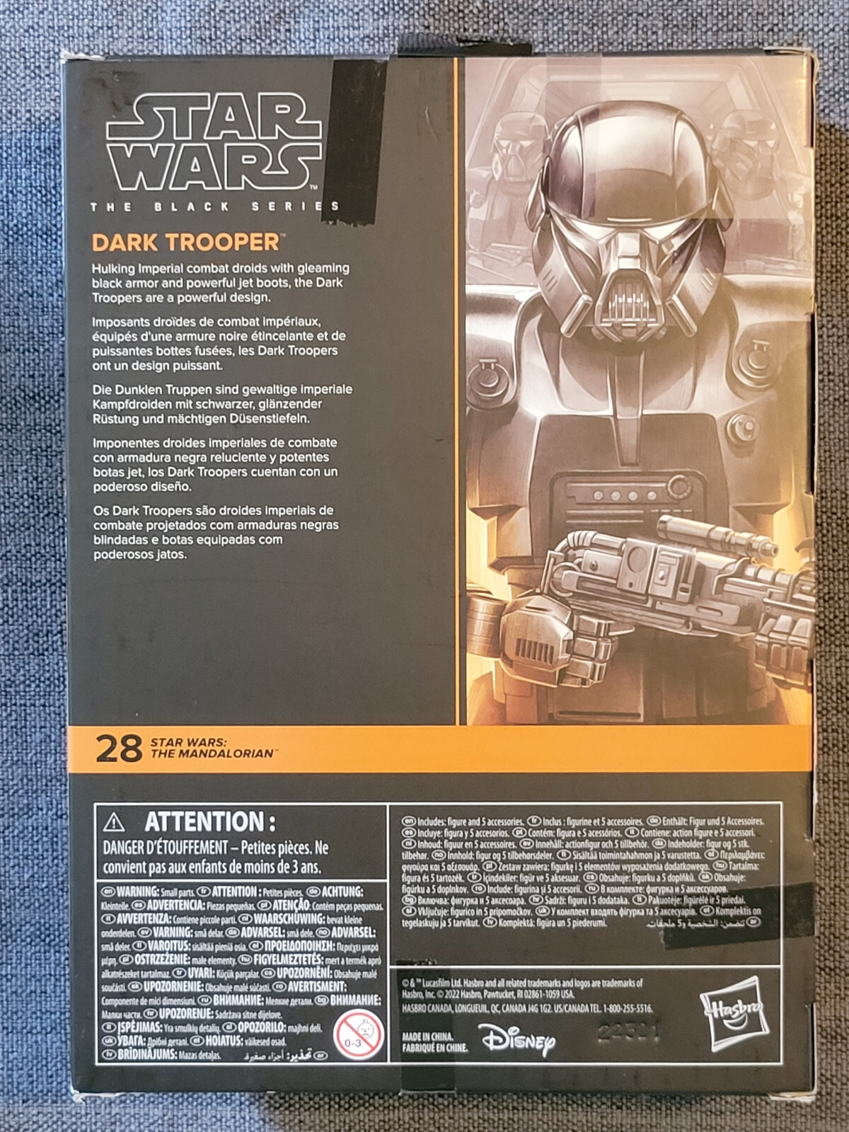 DARK TROOPER Hasbro Star Wars Black Series 6&Prime; Action Figure MIB Mandalorian