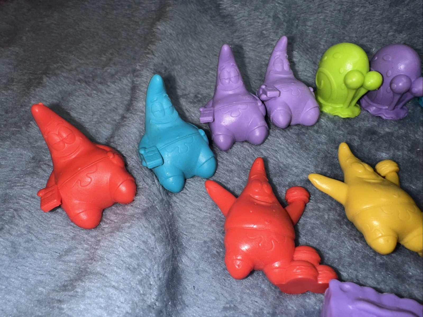 Spongebob Squarepants Tiny Mights Mites Culturefly Lot Of 34 Red Gold Green Blue