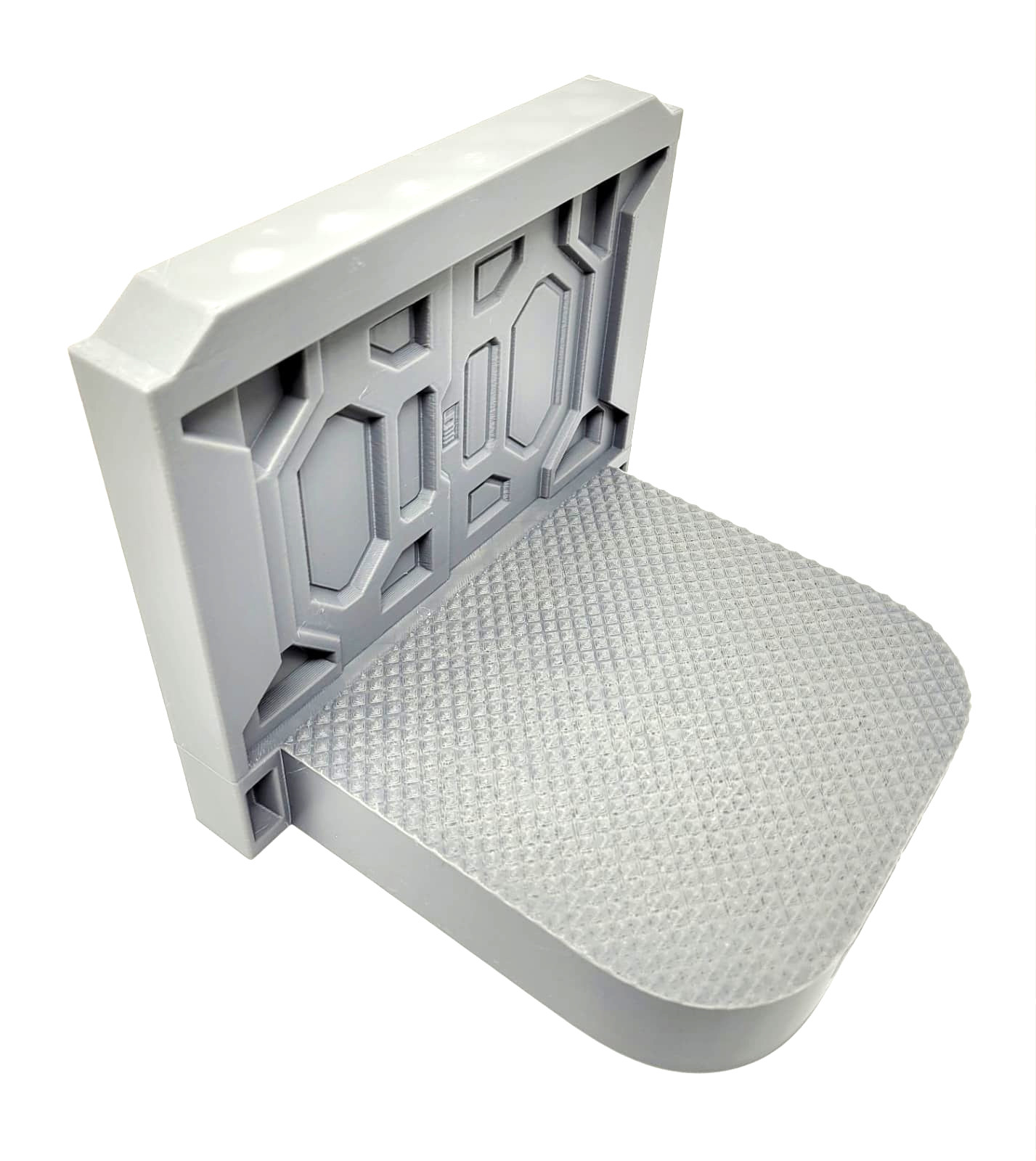 Halo Combat Evolved Diorama Display Base 1:12 1:18 3D Printed Gray Sci-Fi Door