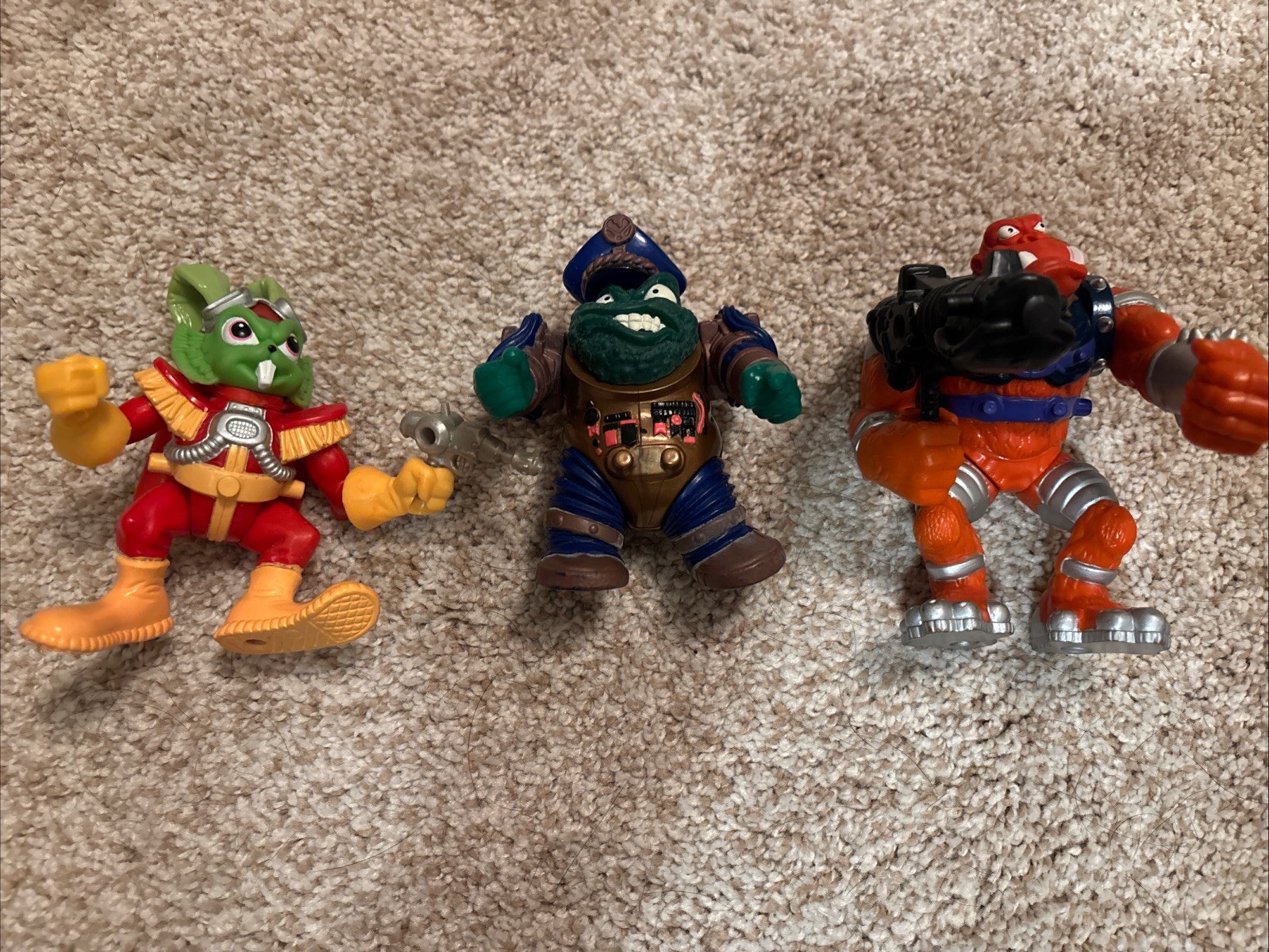 Vintage BUCKY O&rsquo;HARE Action Figure Lot Bruiser Toad Air Marshall Bucky O’Hare