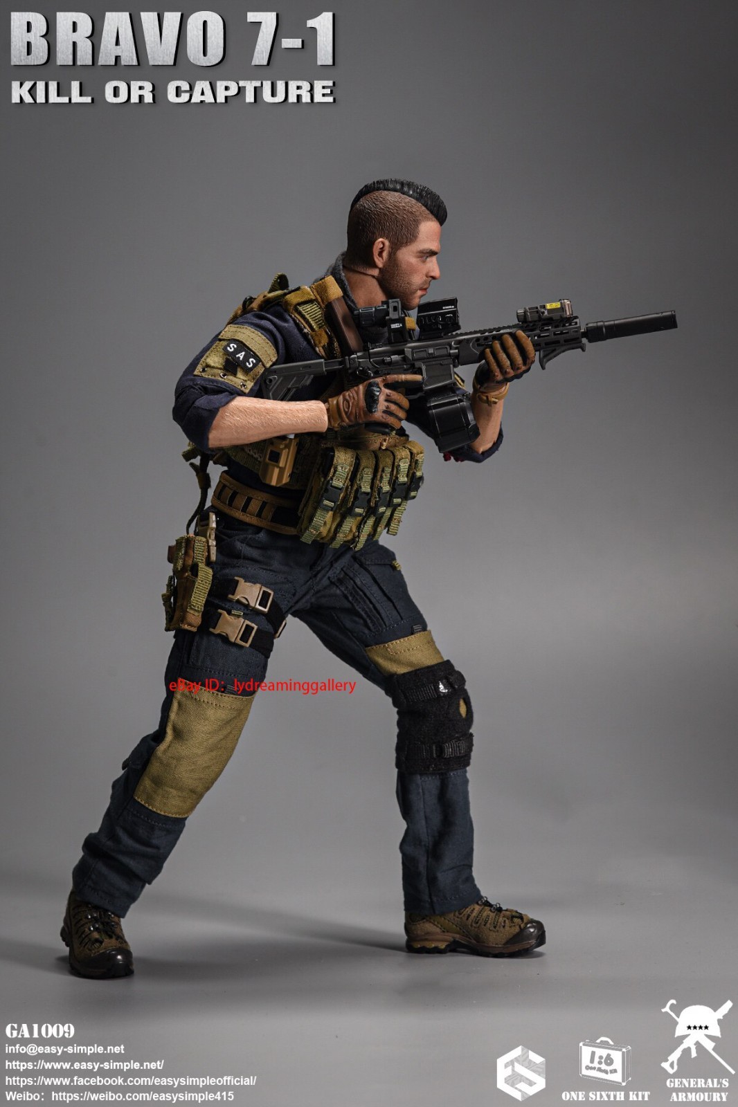 EASY&SIMPLE GA1009 BRAVO 7-1 KILL OR CAPTURE 1/6 Limited Edition Action Figure