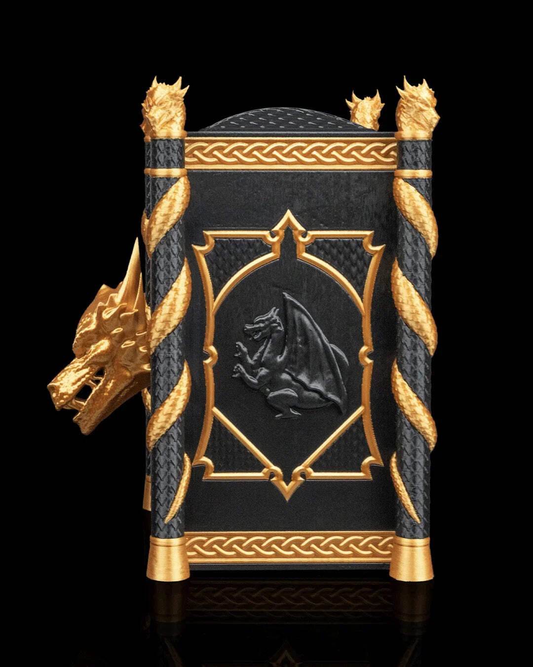 Hoard Lord Coin Bank – Dragon Piggy Bank | 3D Printed Fantasy Whimsy Vaults Coin