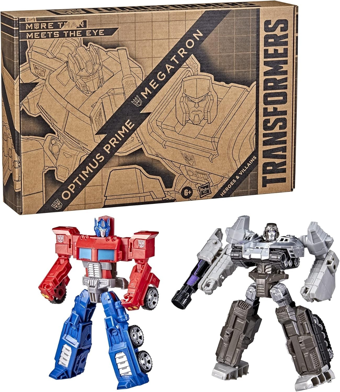 Collectible 7-Inch Action Figures: Optimus Prime and Megatron – Fun for Ages 6+