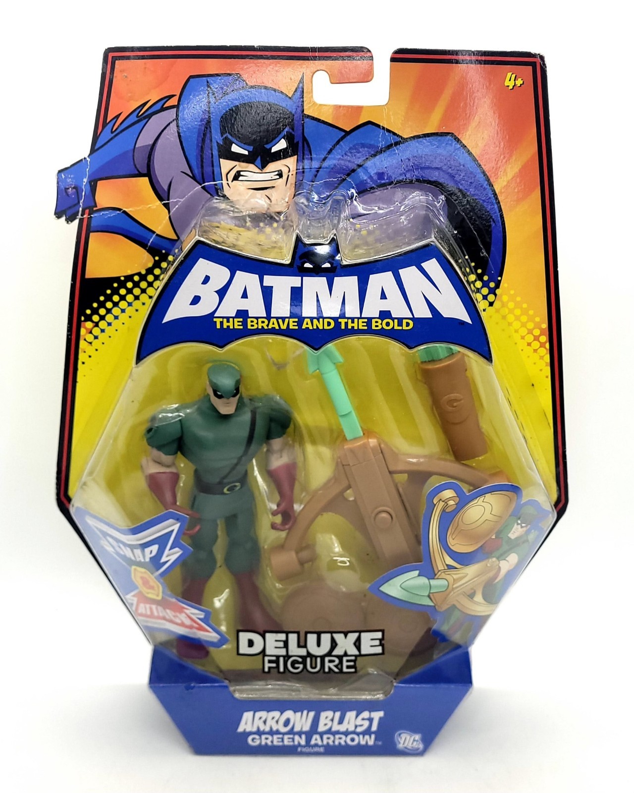 Batman the Brave and Bold Arrow Blast Green Arrow Deluxe 5&Prime; Figure Torn Package