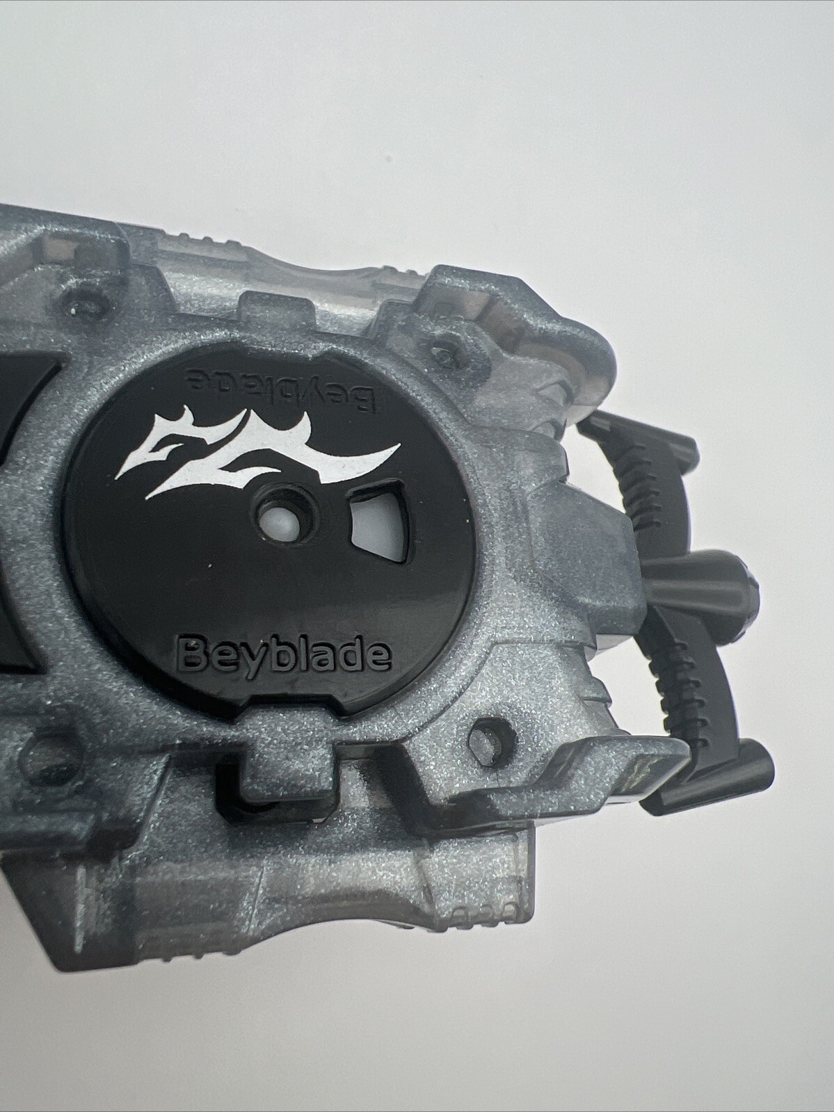 Silver Sparkle Left Spin Beyblade String Launcher For Burst Beyblades Takara