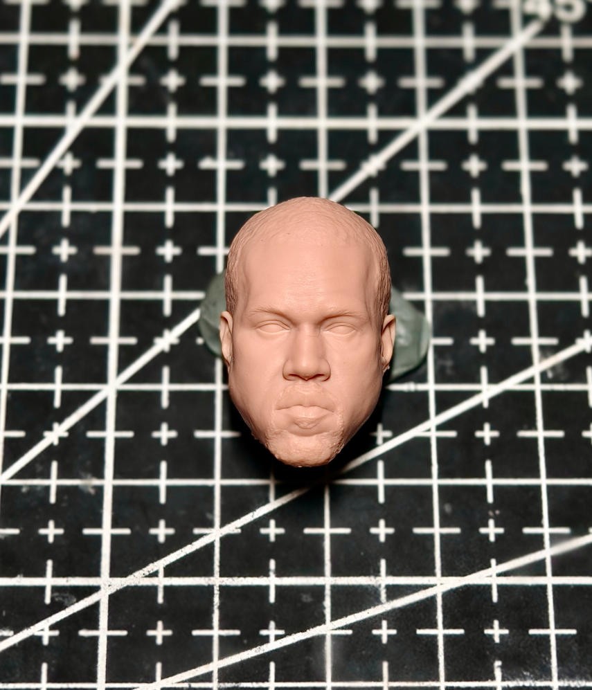 Unpainted 1/18 1/12 Male Figure Head Sculpt For 3.75&Prime; 6&Prime; Action Figure notaman