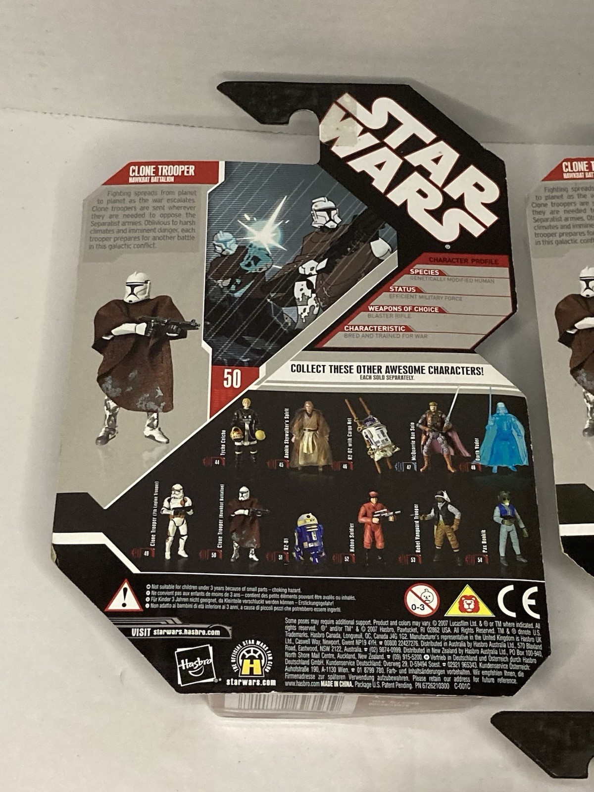 Star Wars 30th Anniversary Clone Trooper Hawkbat Battalion #50 Poncho 2007 New