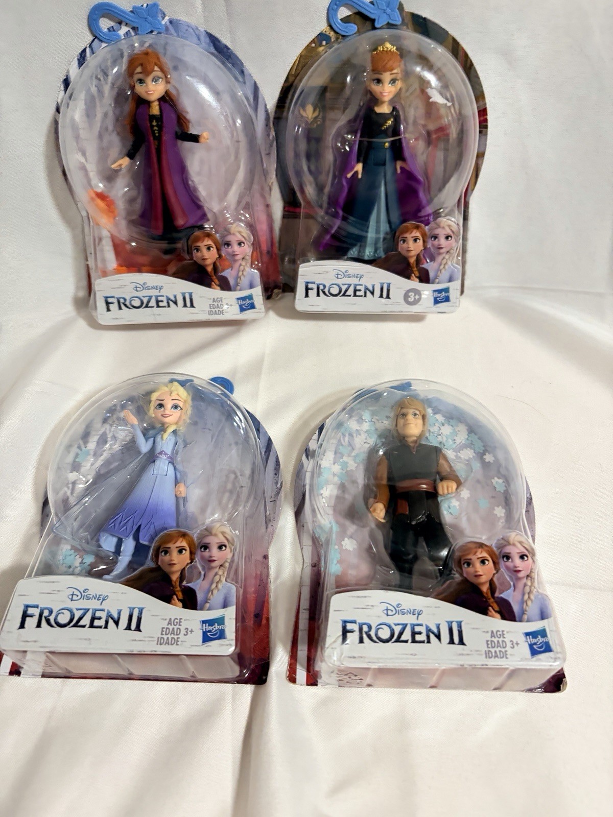 Disney Frozen 2 Anna-Elsa-Kristoff- Queen Anna 3.75&Prime; Figures Lot of 4