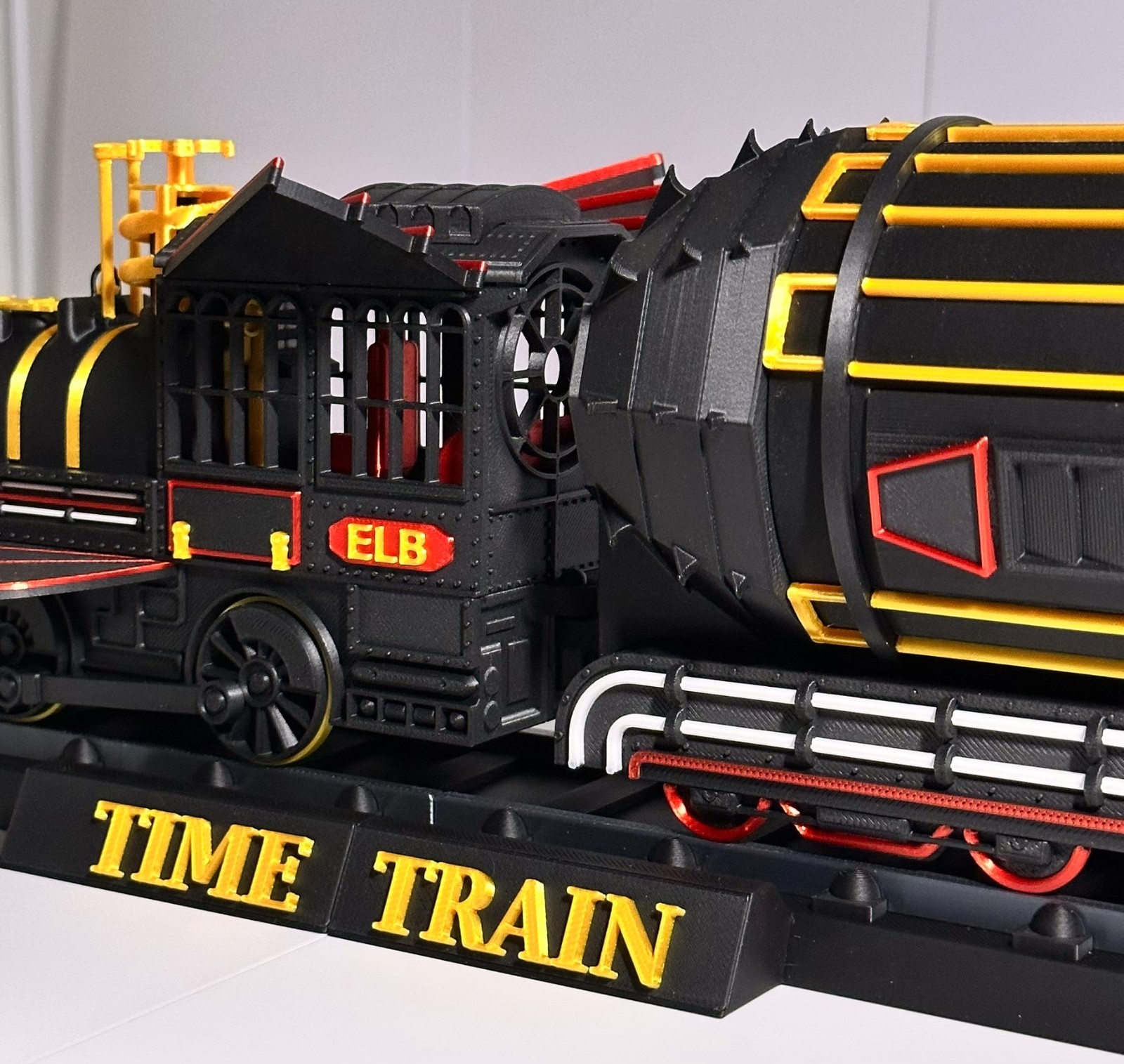 Back To The Future Part 3 Time Train Locomotive with Carriage – 3D Printed
