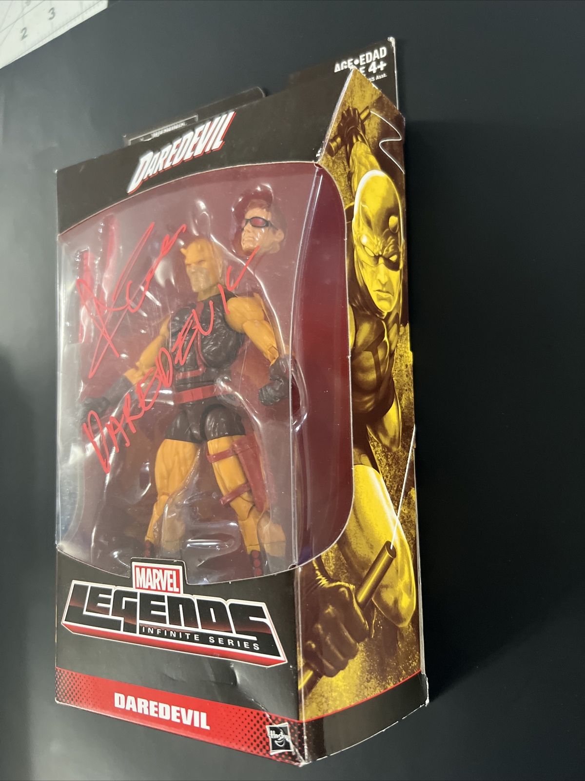 MCU Marvel Legends DAREDEVIL SIGNED Charlie Cox With Daredevil Inscription Rare!