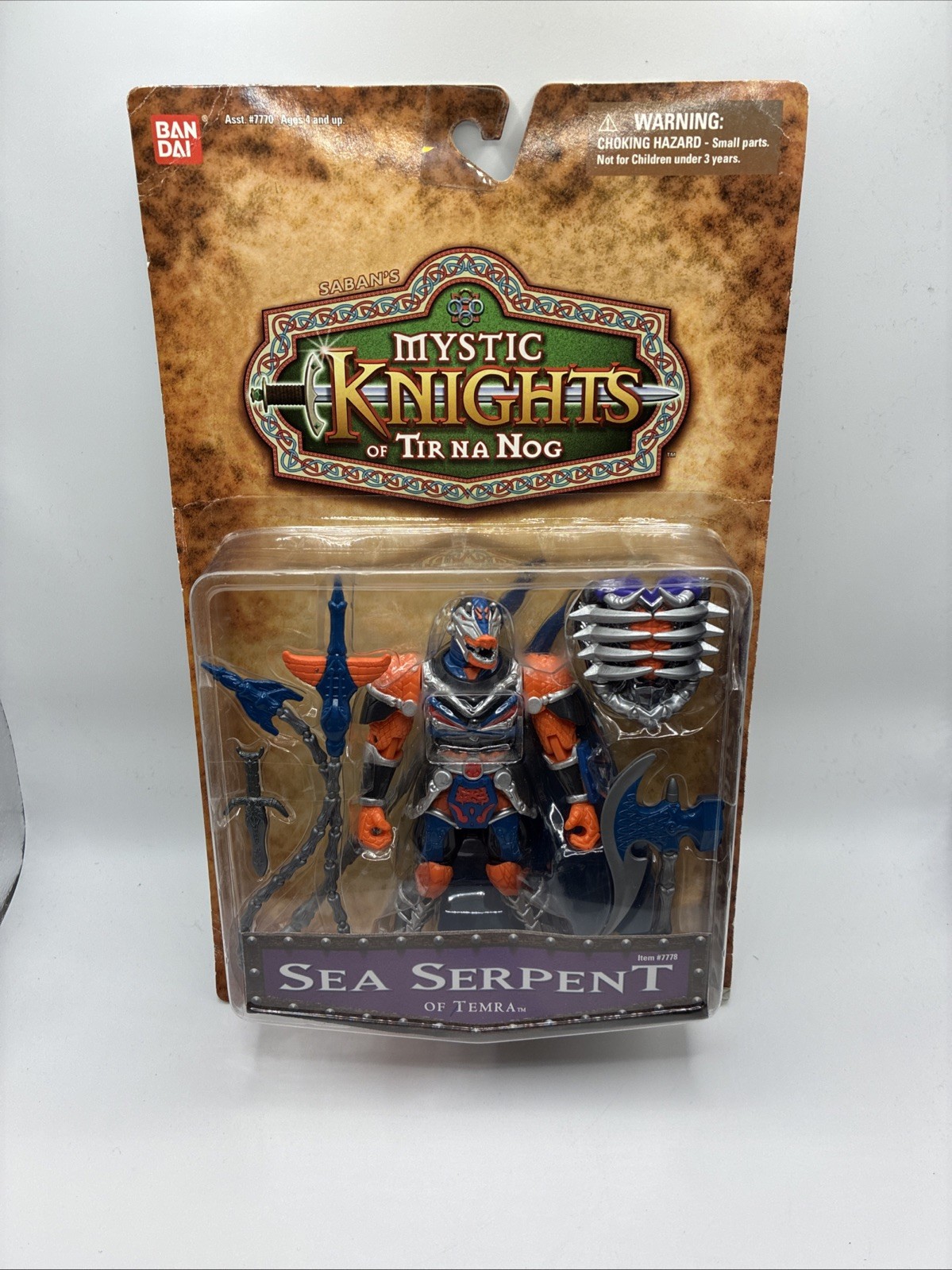 Mystic Knights Of Tir Na Nog Sea Serpent Bandai 1998