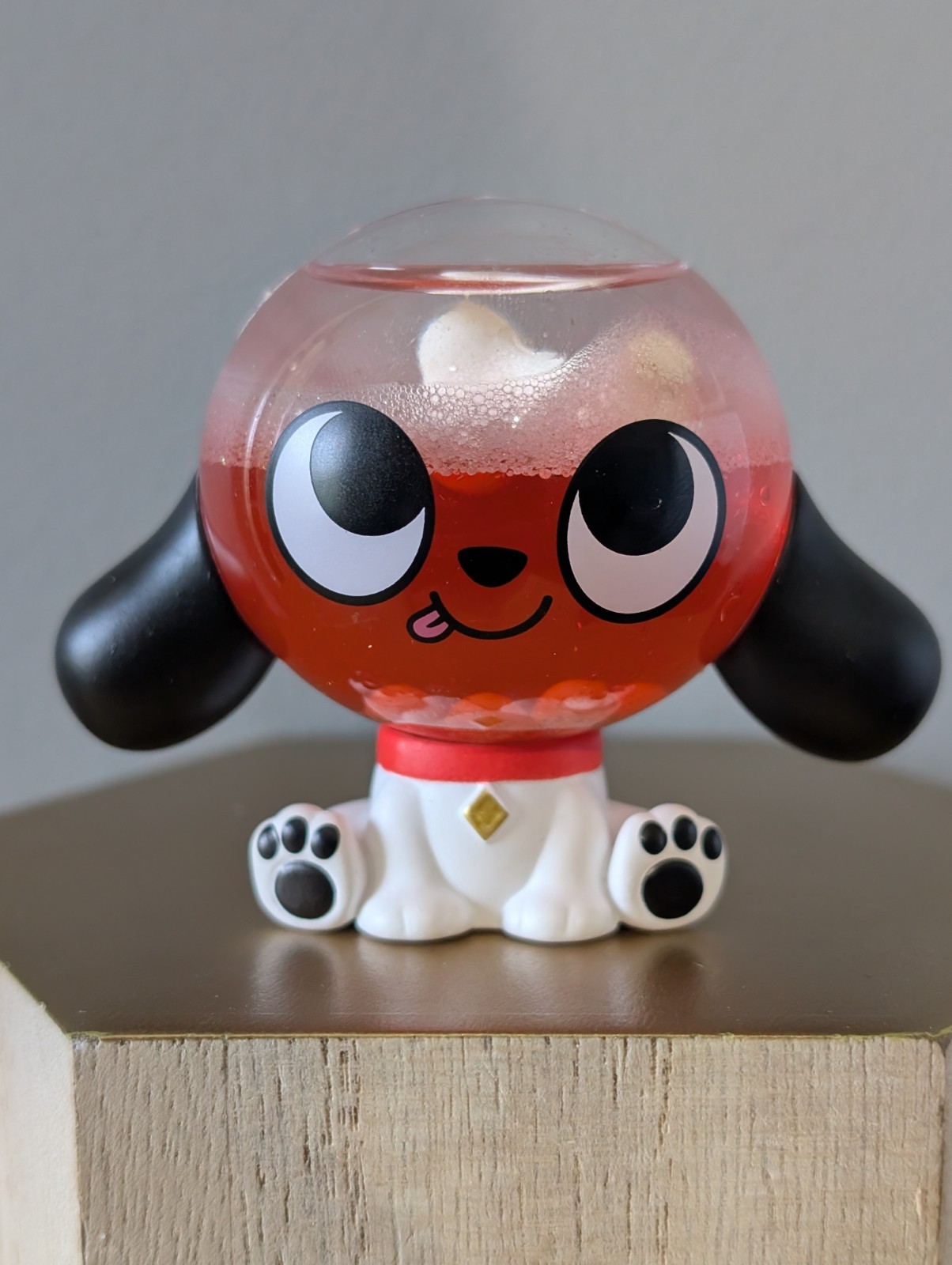 REX The DOG Kaleidos Creative Open Minded Vinyl Liquid filled W/BONE & Glitter
