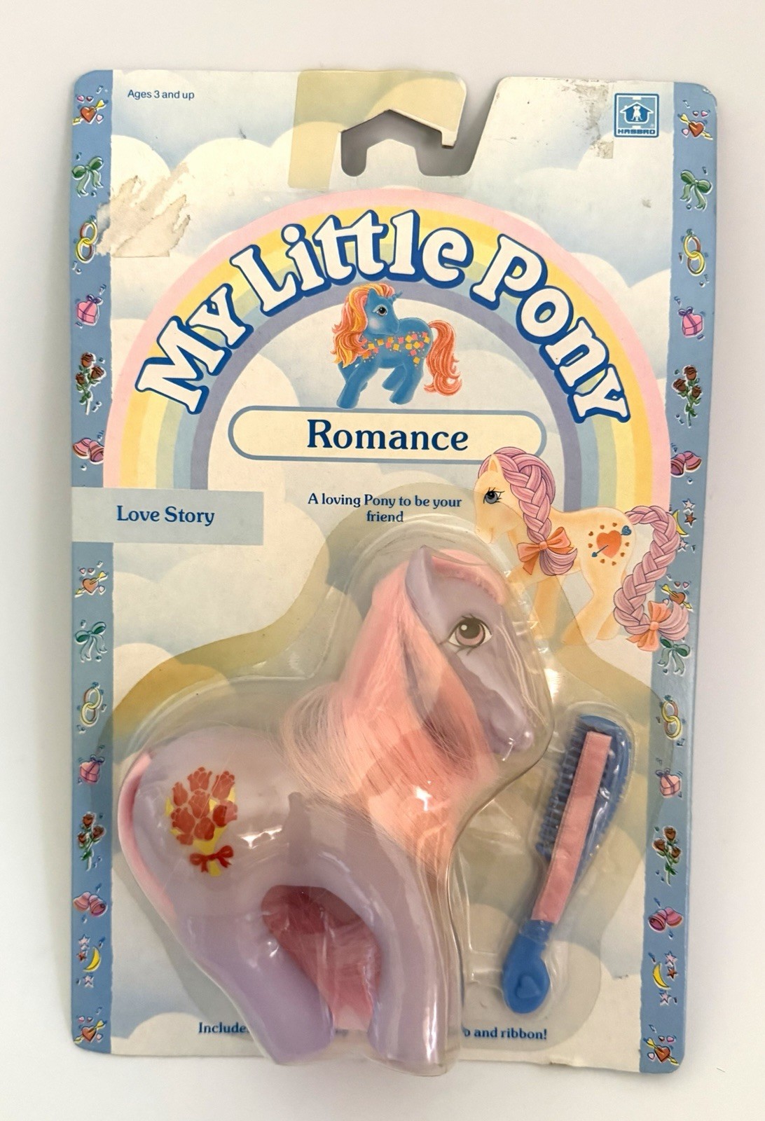 Vintage My Little Pony G1 Romance Love Story Purple Pink MOC NOS RARE