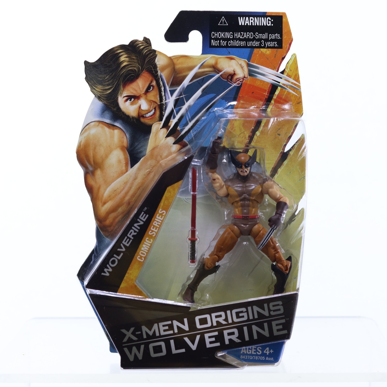 X-Men Origins Wolverine Comic Book Series Wolverine Action Figure Brown Suit NIP