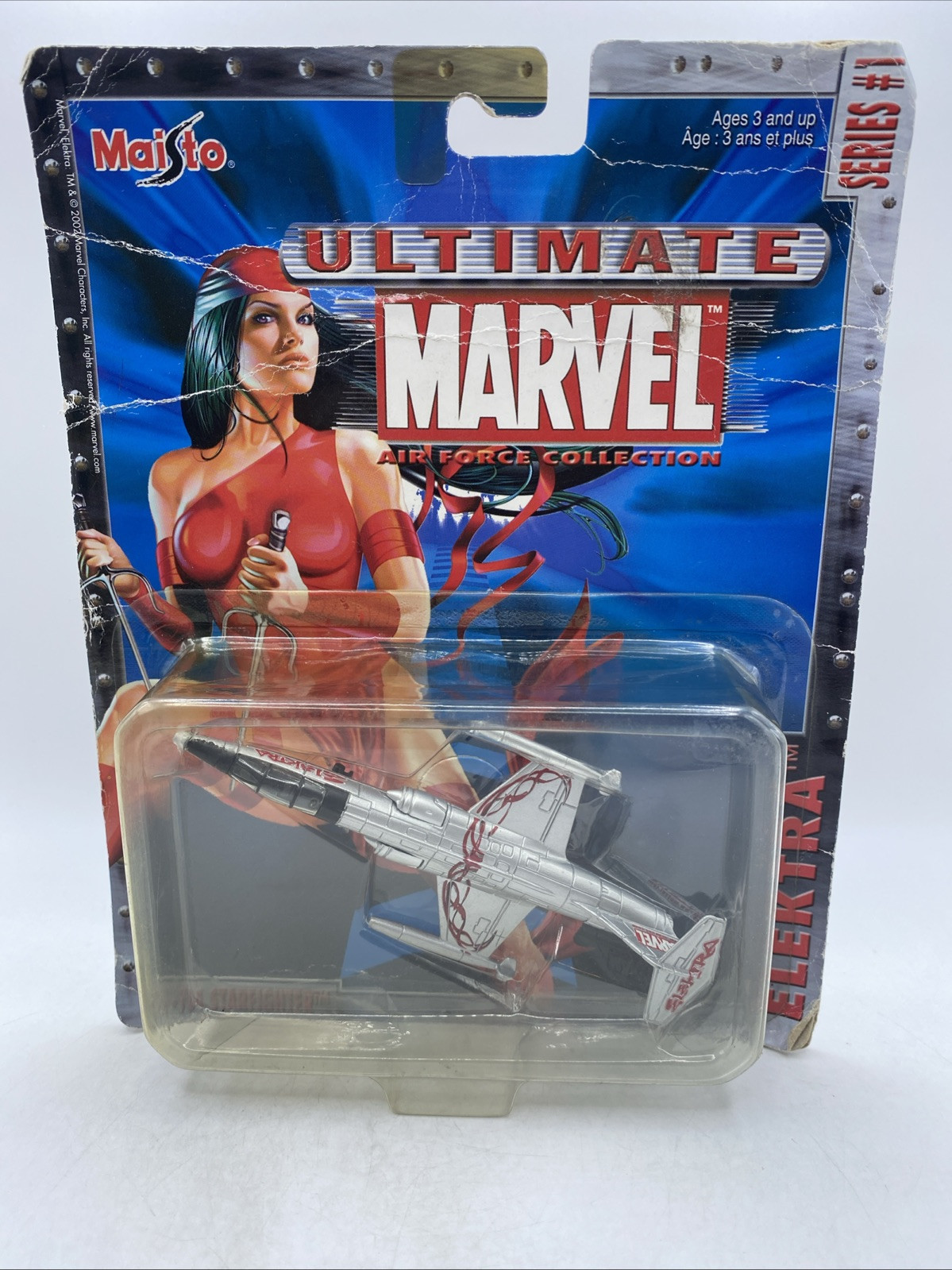 Ultimate Marvel F-104 Starfighter Air Force Elektra Series 1 Maisto Sealed 