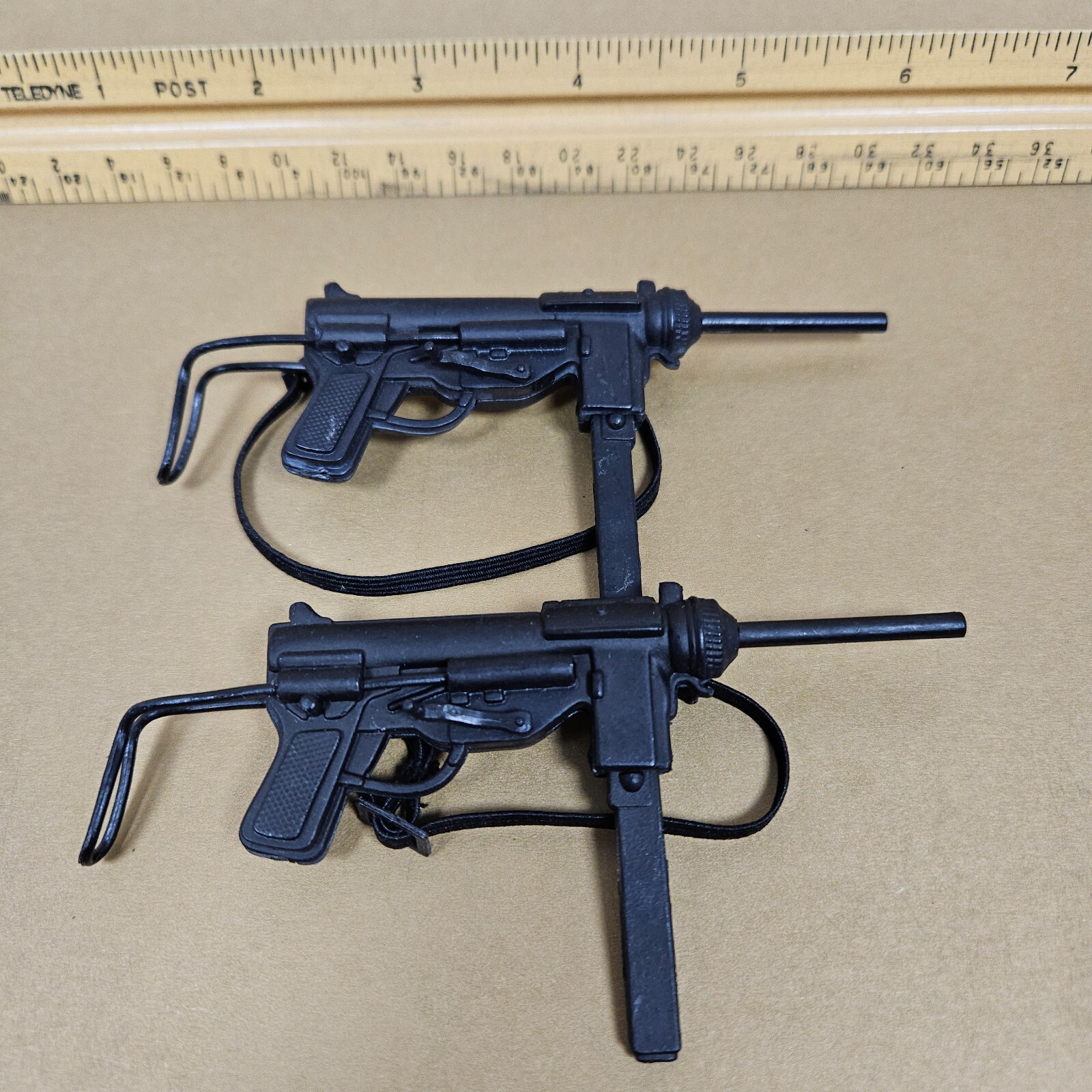 Gi joe Thompson Sten Grease machine guns For 12&Prime; Figure lot of 5 1:6 Plastic