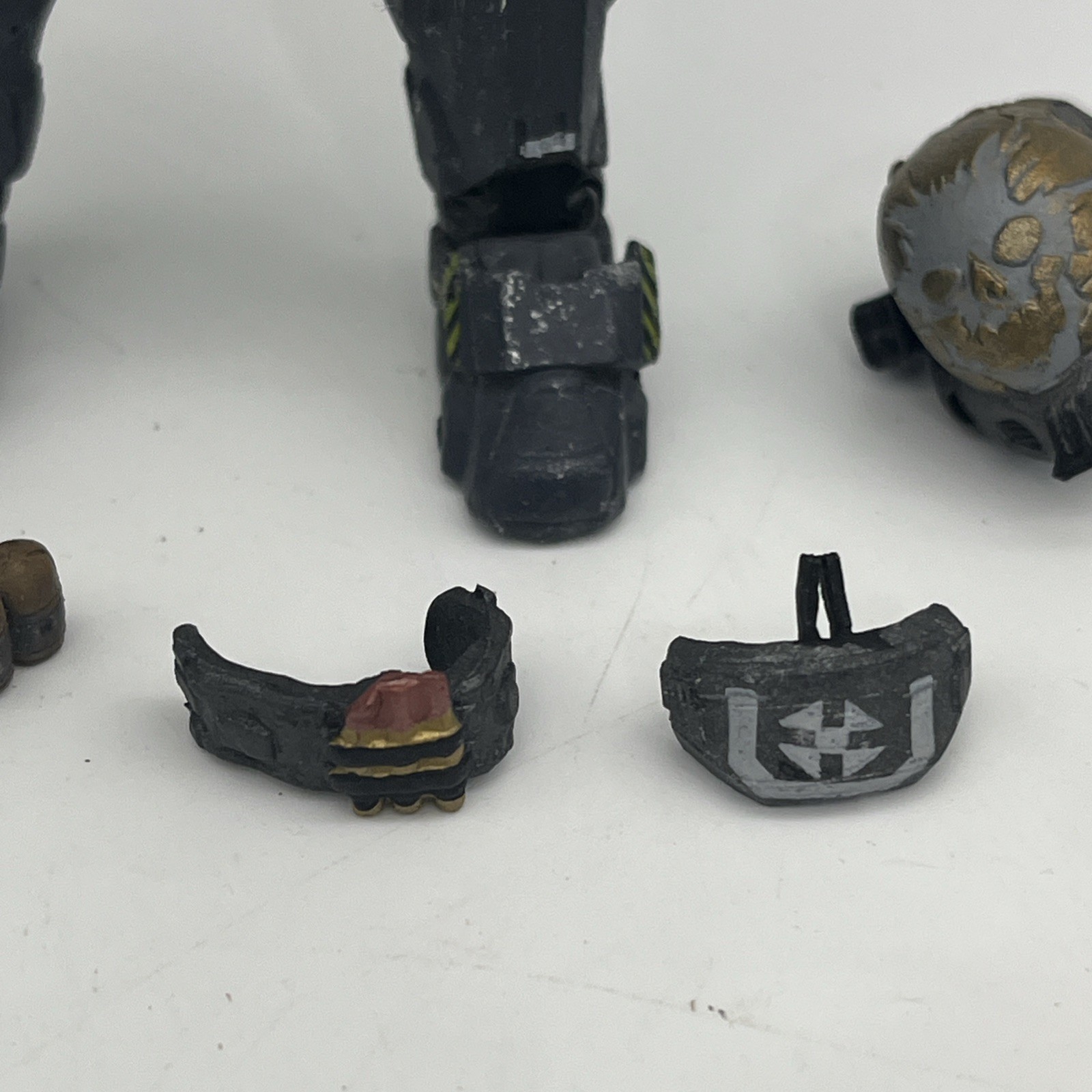 Halo Reach Spartan Grenadier Commando/Scout/Eva STEEL ARMOR PACK Mcfarlane RARE
