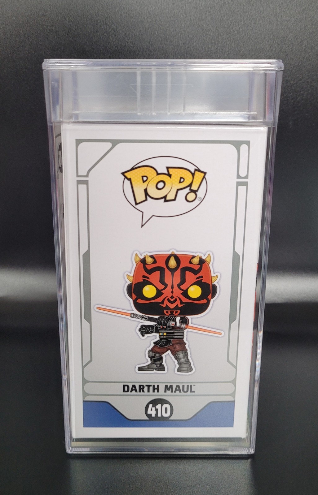 Funko Pop! Star Wars Darth Maul #410 Autographed M.Lachimia PSA 8.5 2021