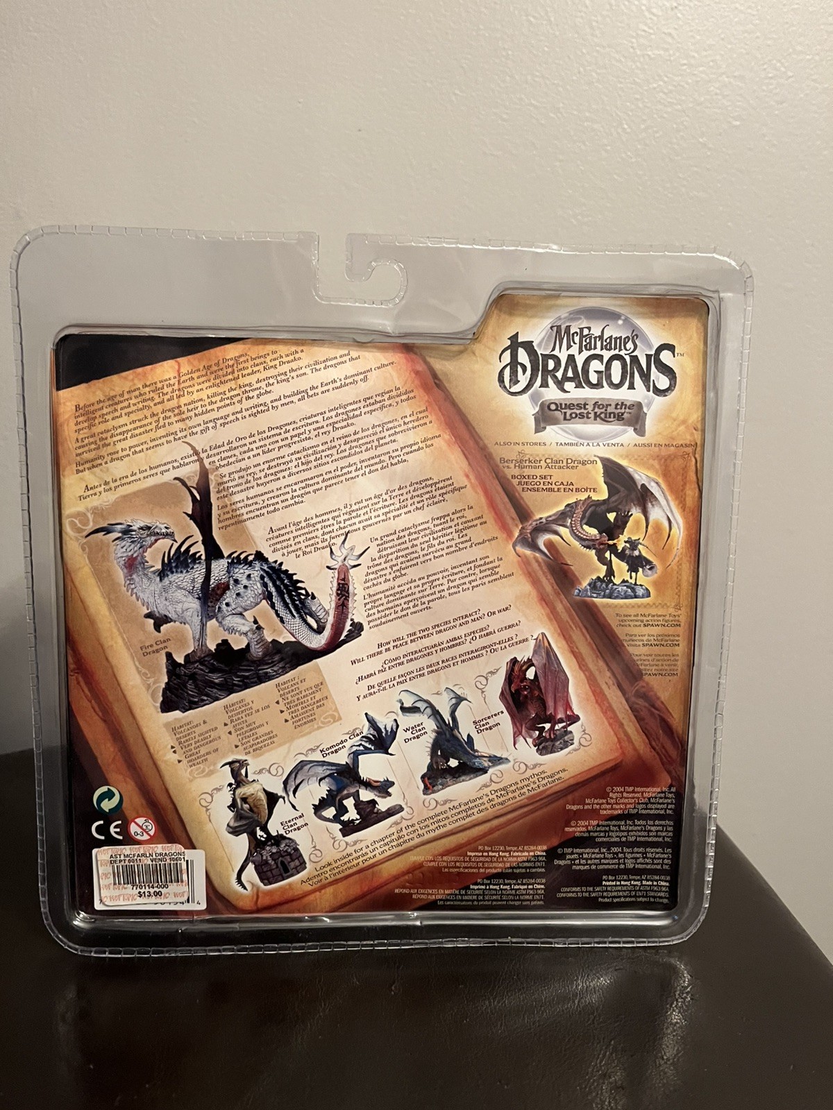 McFarlane&rsquo;s Dragons Quest for Lost King « The Fire Clan Dragon » Series 1 NIP