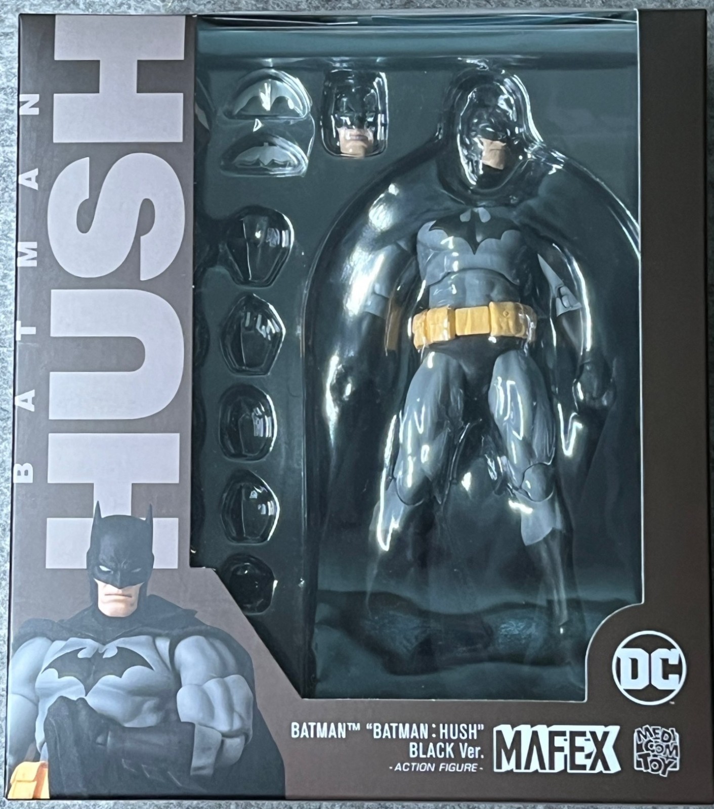 1/12 Medicom Batman Hush (Black Version) MAFEX 6 inch Action Figure (US SELLER)