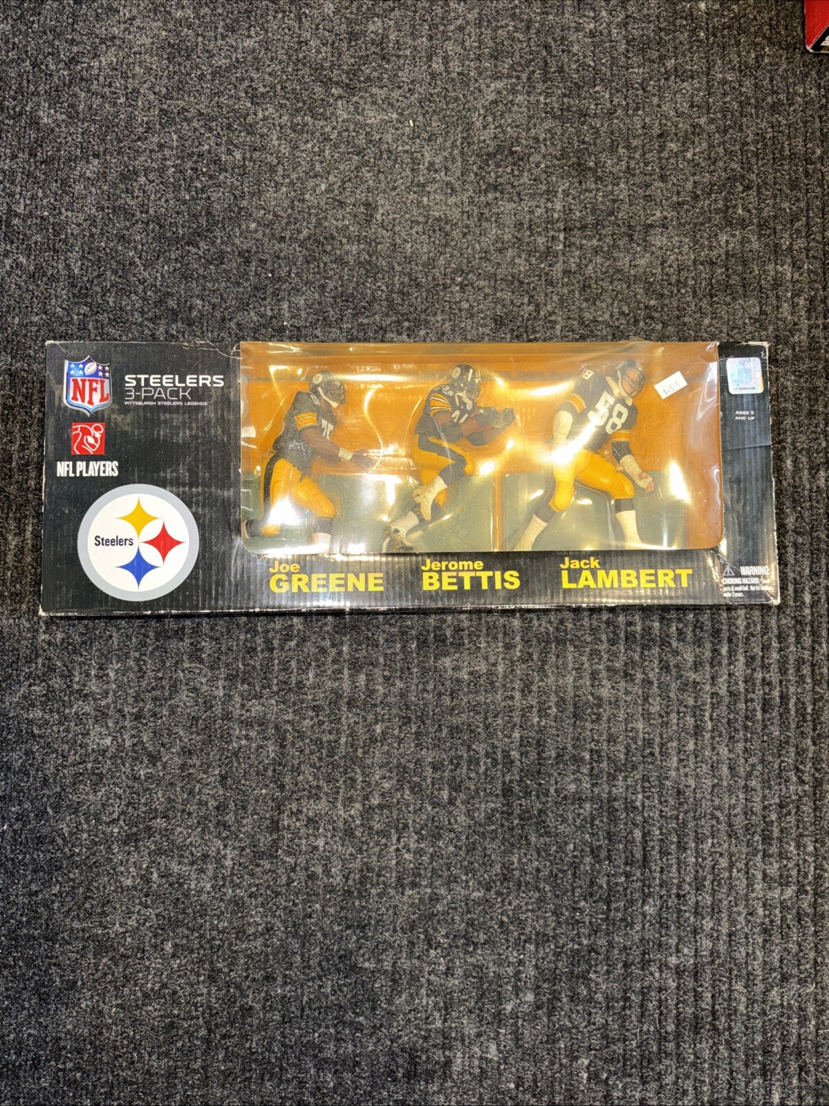 Pittsburgh Steelers Legends Greene Bettis & Lambert McFarlane Figure 3-Pack *New