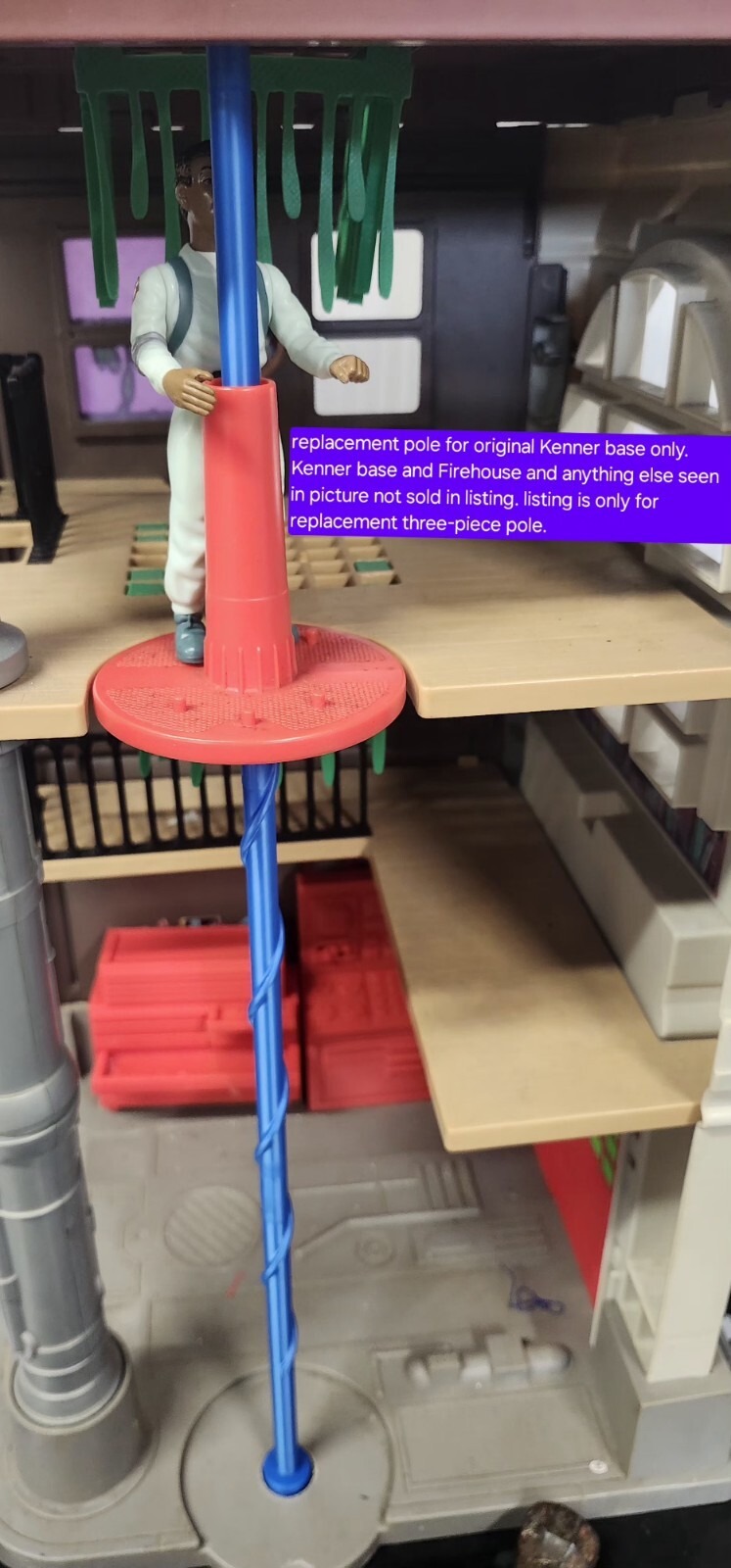 REPLACEMENT Fire Pole – 3D Print For GHOSTBUSTERS FIREHOUSE – Pole ONLY