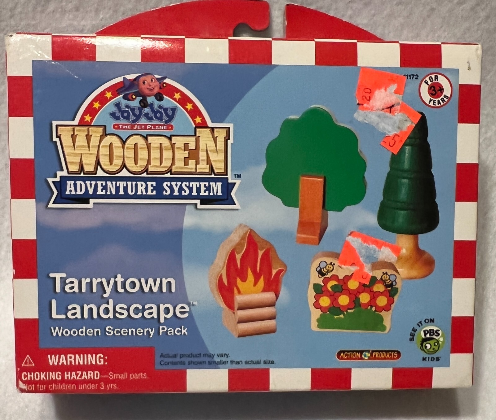 Jay Jay The Jet Plane Tarrytown Landscape Wooden Scenery Pack Trees flowers fire