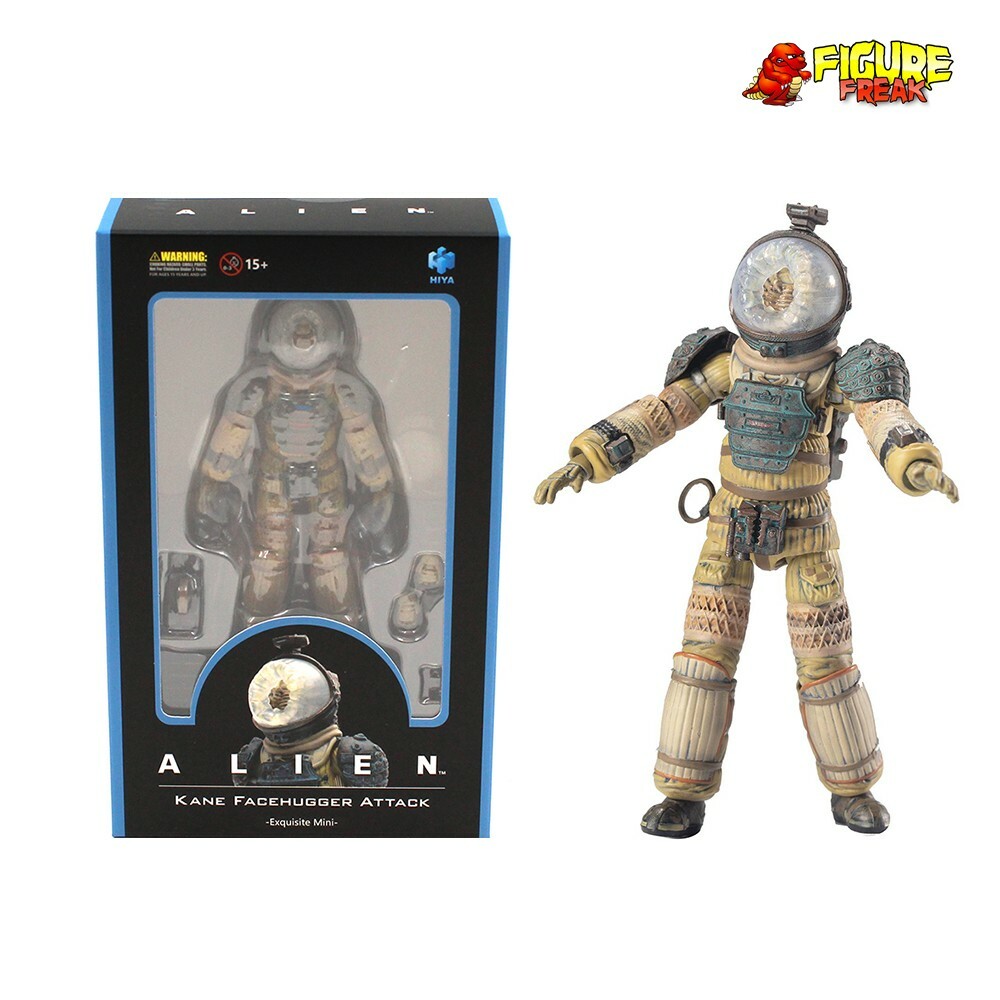 Hiya Toys Alien 1979 Movie Kane Facehugger Attack 4.5&Prime; Action Figure 1:18 Scale